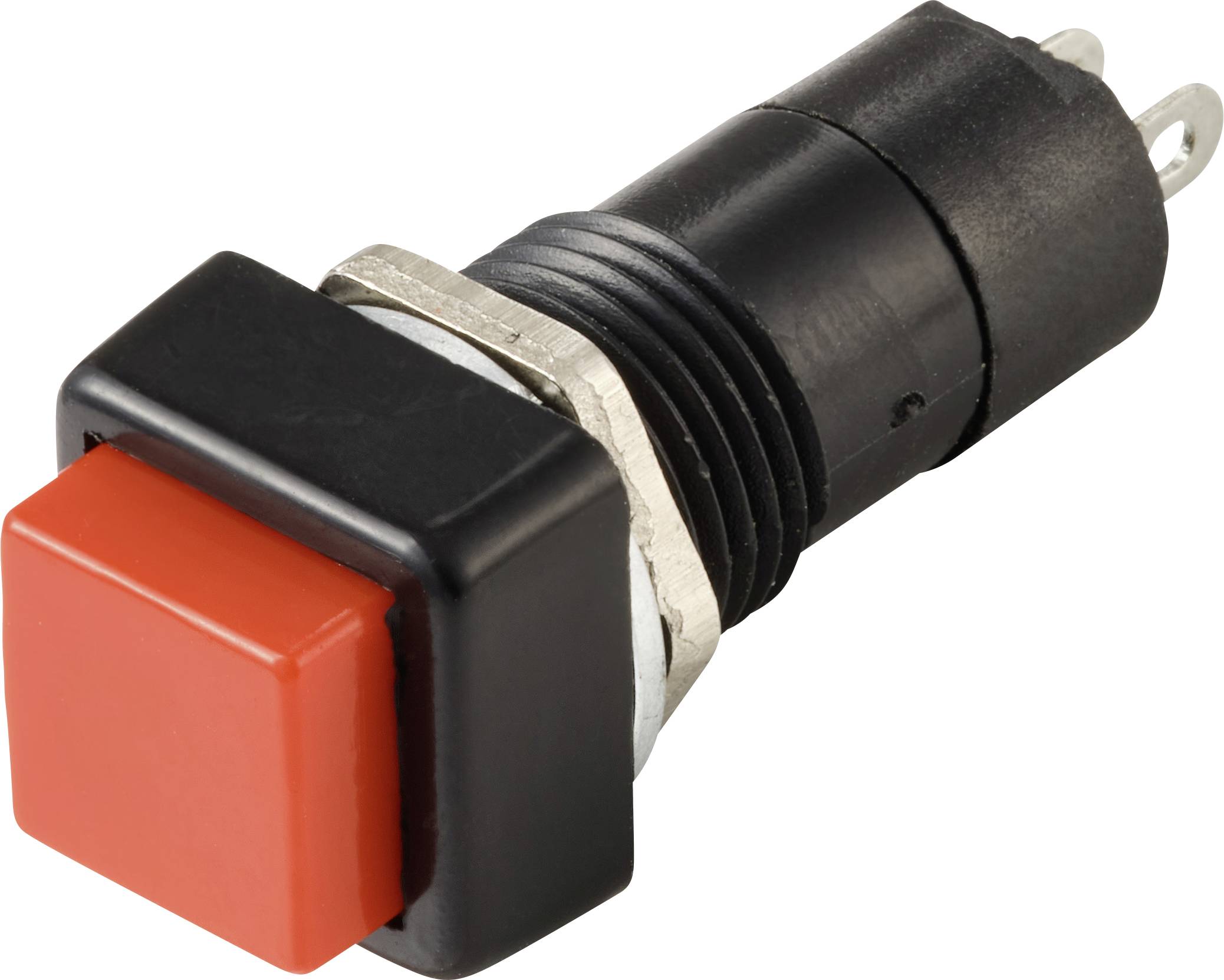 TRU COMPONENTS TC-13599552 Interrupteur à pression 250 V/AC 3 A 1 x Off/On à accrochage (L x l x H) 14.5 x 14.5 x 39 mm