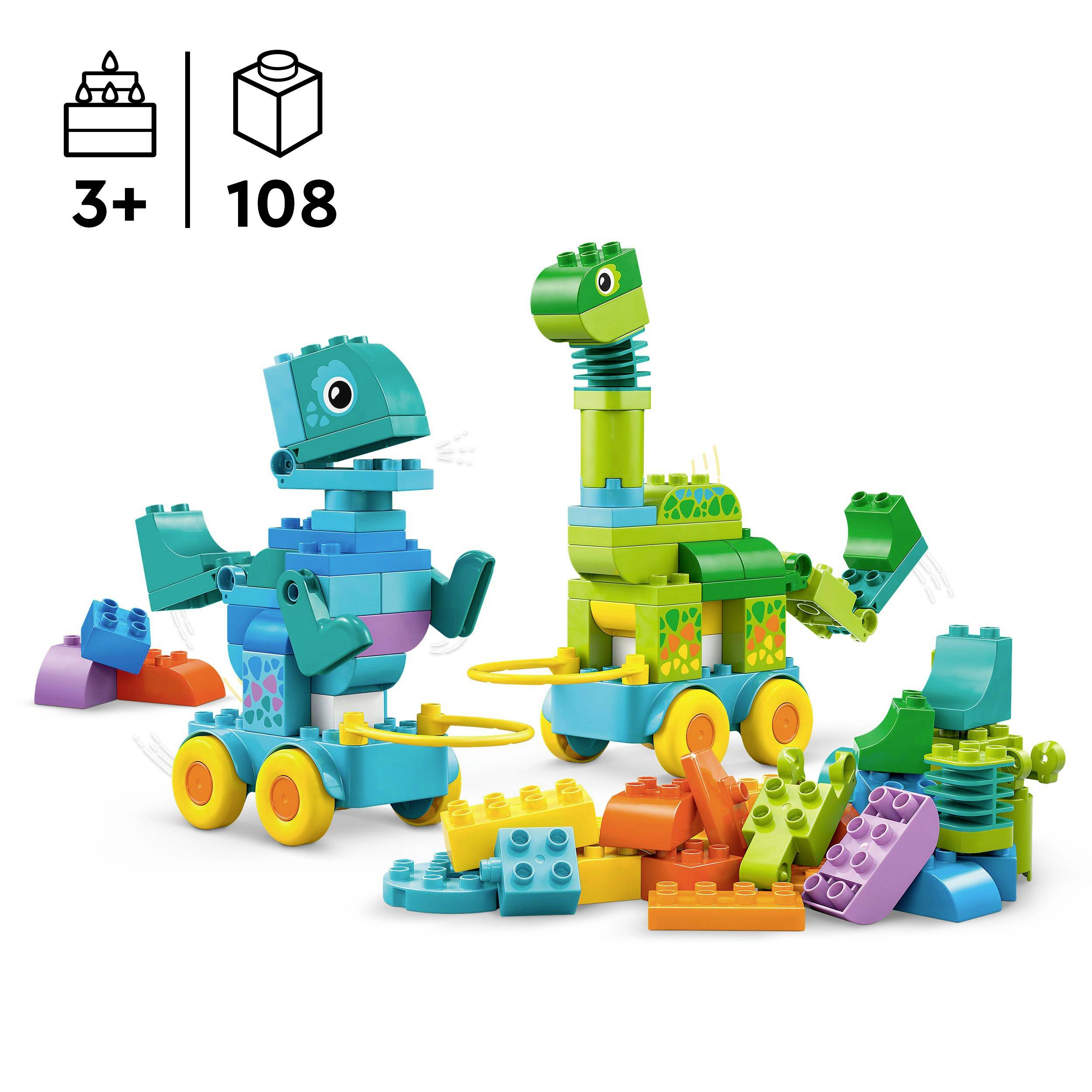 10451 LEGO® DUPLO® SET de 3 en 1 pour les Dinos sur roues