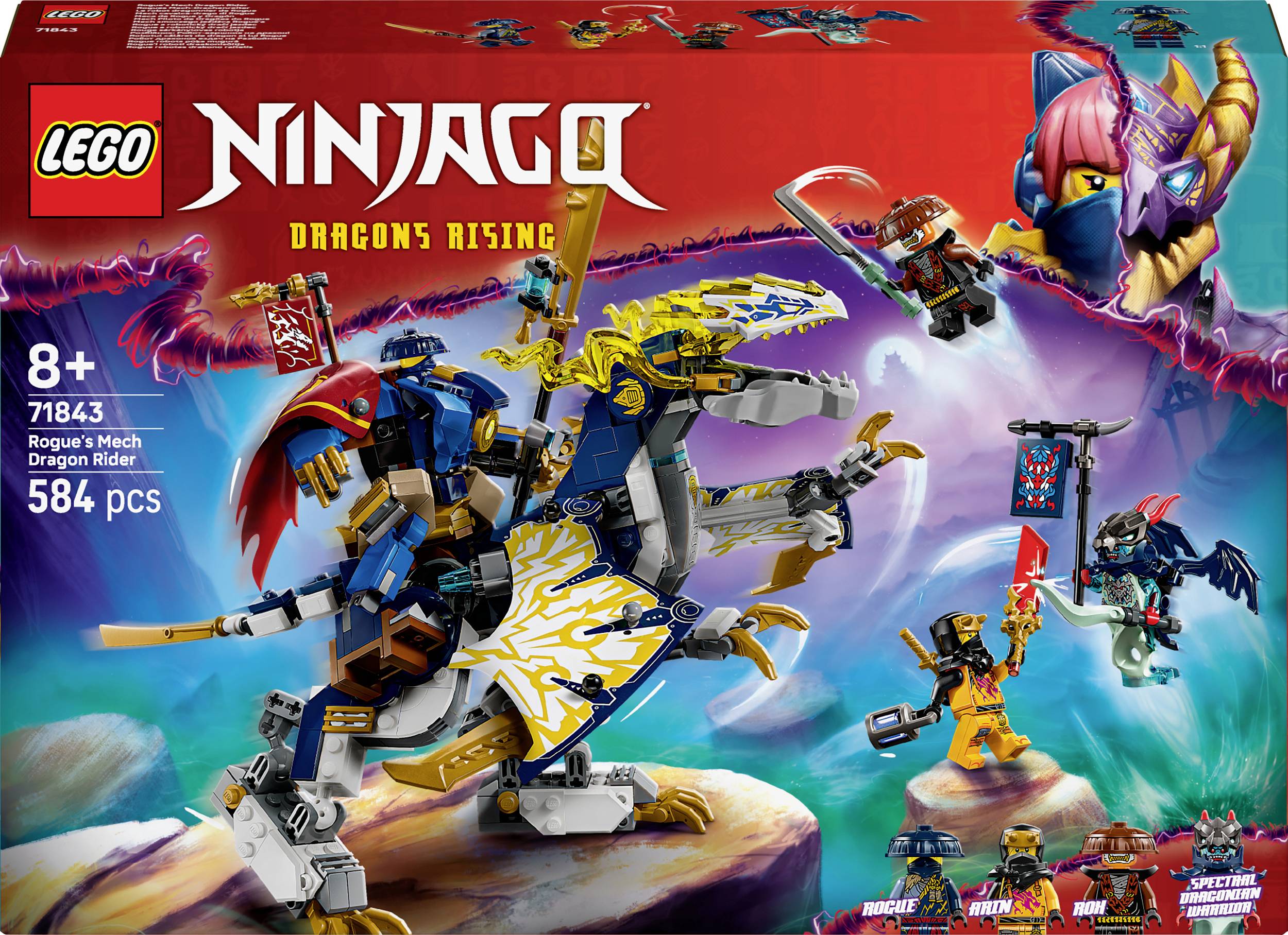 71843 LEGO® NINJAGO Pilote de dragon Rogues Mech