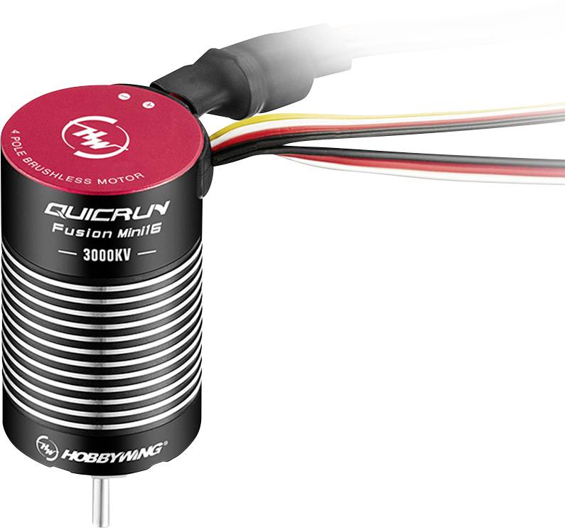 Hobbywing Quicrun Fusion Mini16 Moteur de voiture sans balais (Brushless) kV (tr/min par volt): 3000
