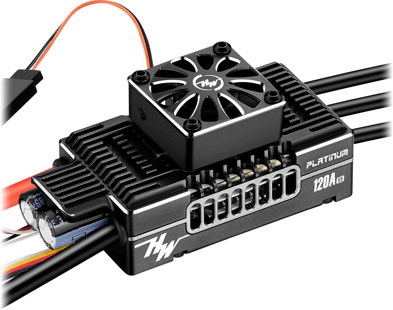 Hobbywing Platinum Pro 120A V5 Régulateur brushless pour avion Charge admissible (max.): 150 A