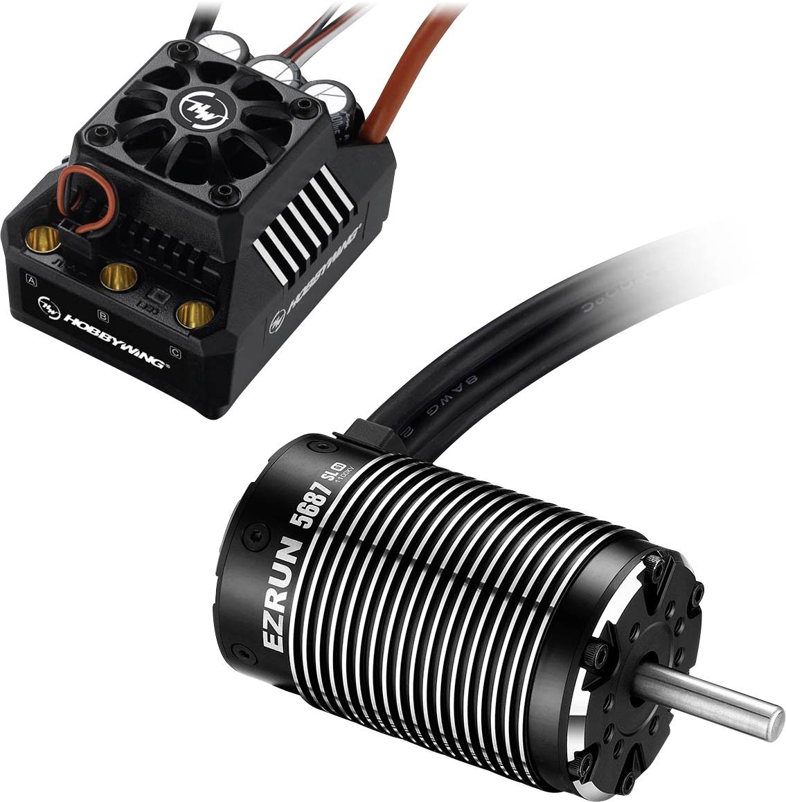 Hobbywing Ezrun MAX6 Combo SL 5687 1100kV 38010802 Kit moteur pour modèle réduit de voiture brushless