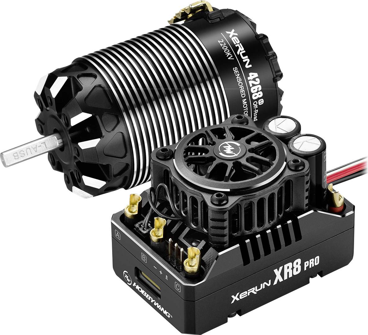 Hobbywing Xerun XR8 Pro G3 Combo mit 4268SD 2200kV G3 38020433 Kit moteur pour modèle réduit de voiture brushless 1:8, 1:10