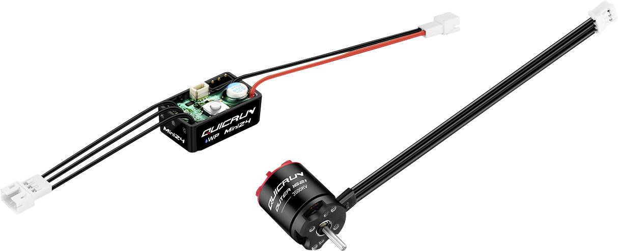 Hobbywing Quicrun WP-Mini24 Combo 1621SL 3500kV 38020436 Kit moteur pour modèle réduit de voiture brushless