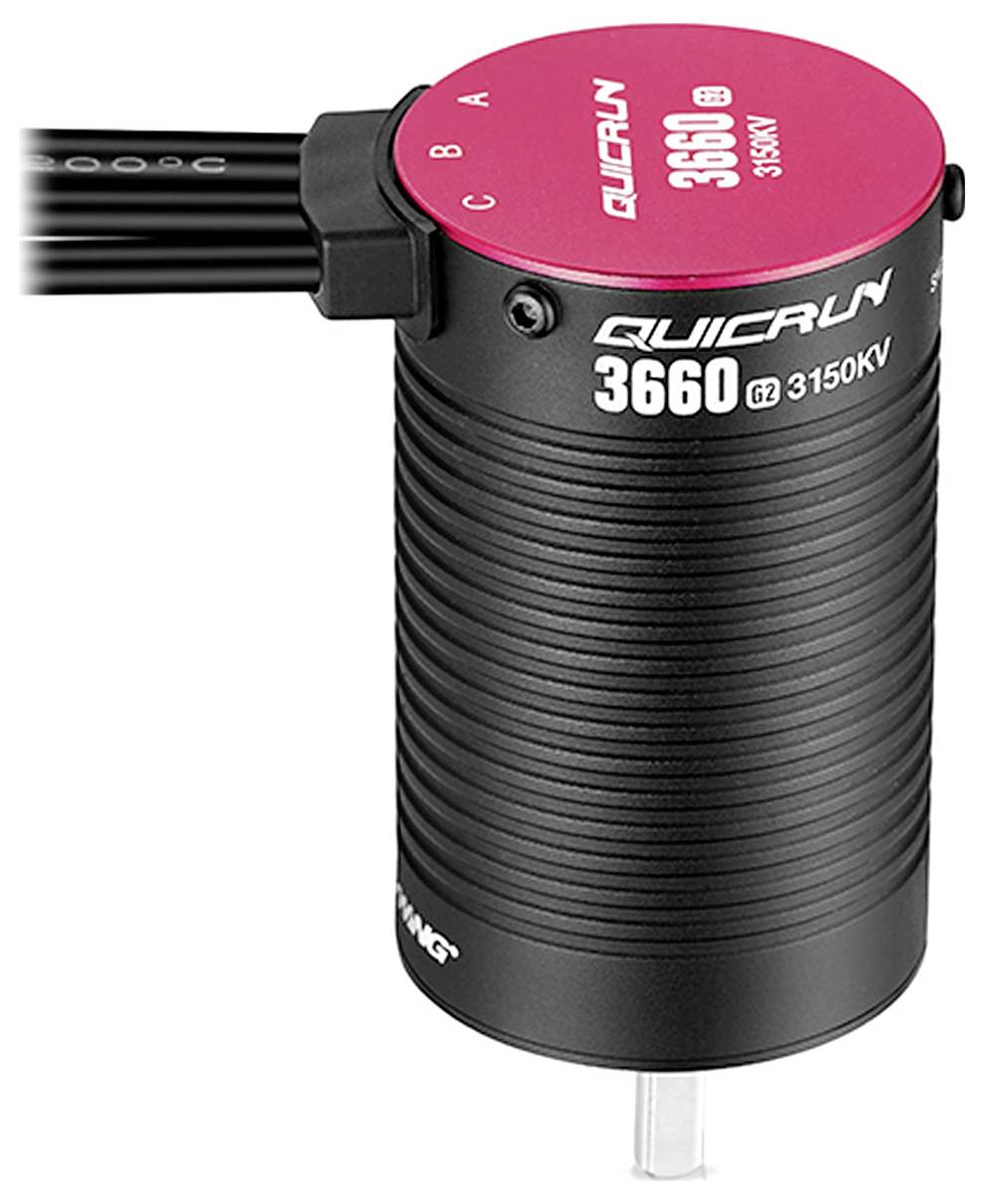 Hobbywing Combo WP10BL120G2 mit 3660SL-3150KV-G2 38030210 Kit moteur pour modèle réduit de voiture brushless 1:10