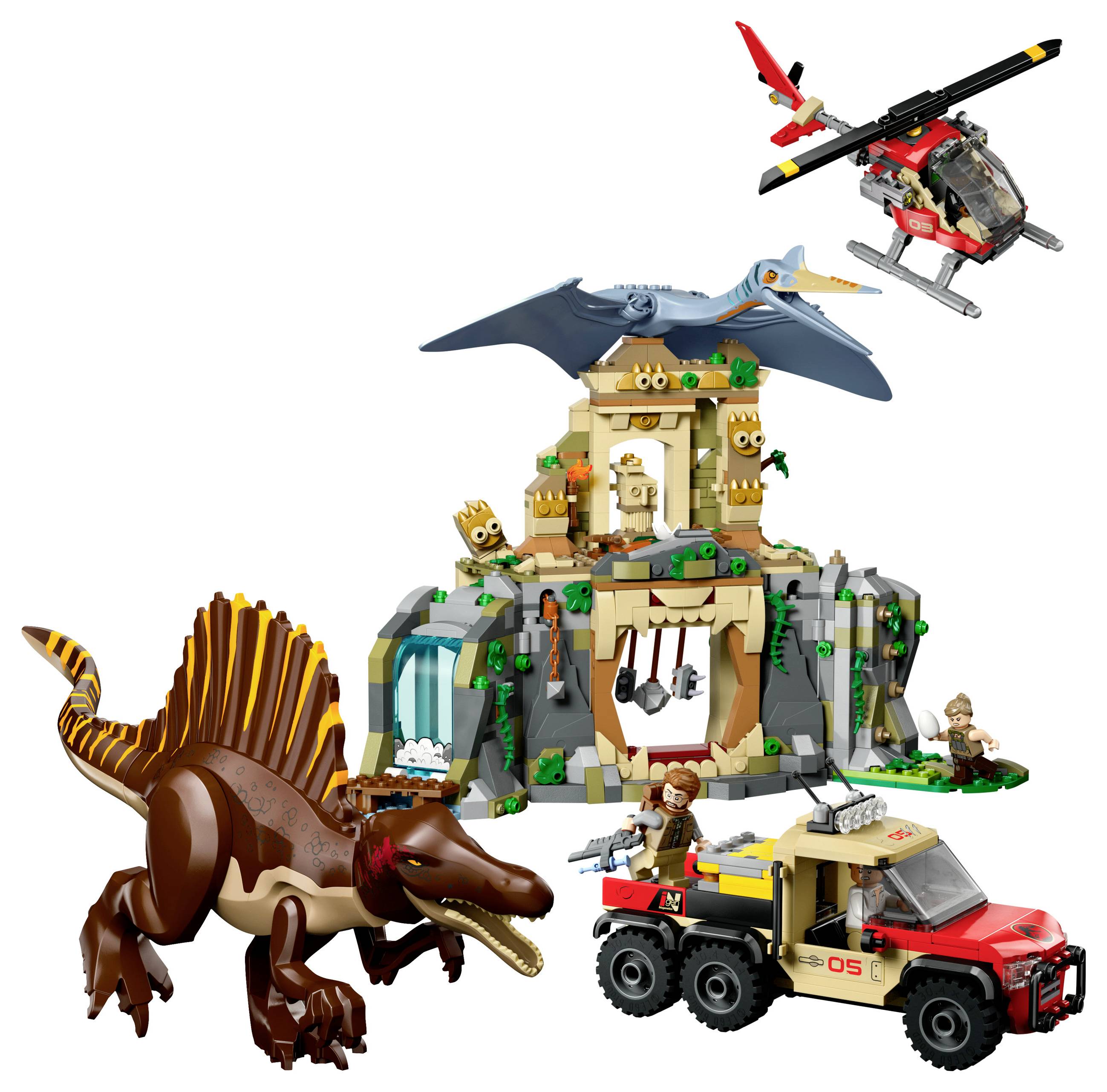 76976 LEGO® JURASSIC WORLD™ Spinosaurier & Quetzalcoatlus : utilisation en hélicoptère