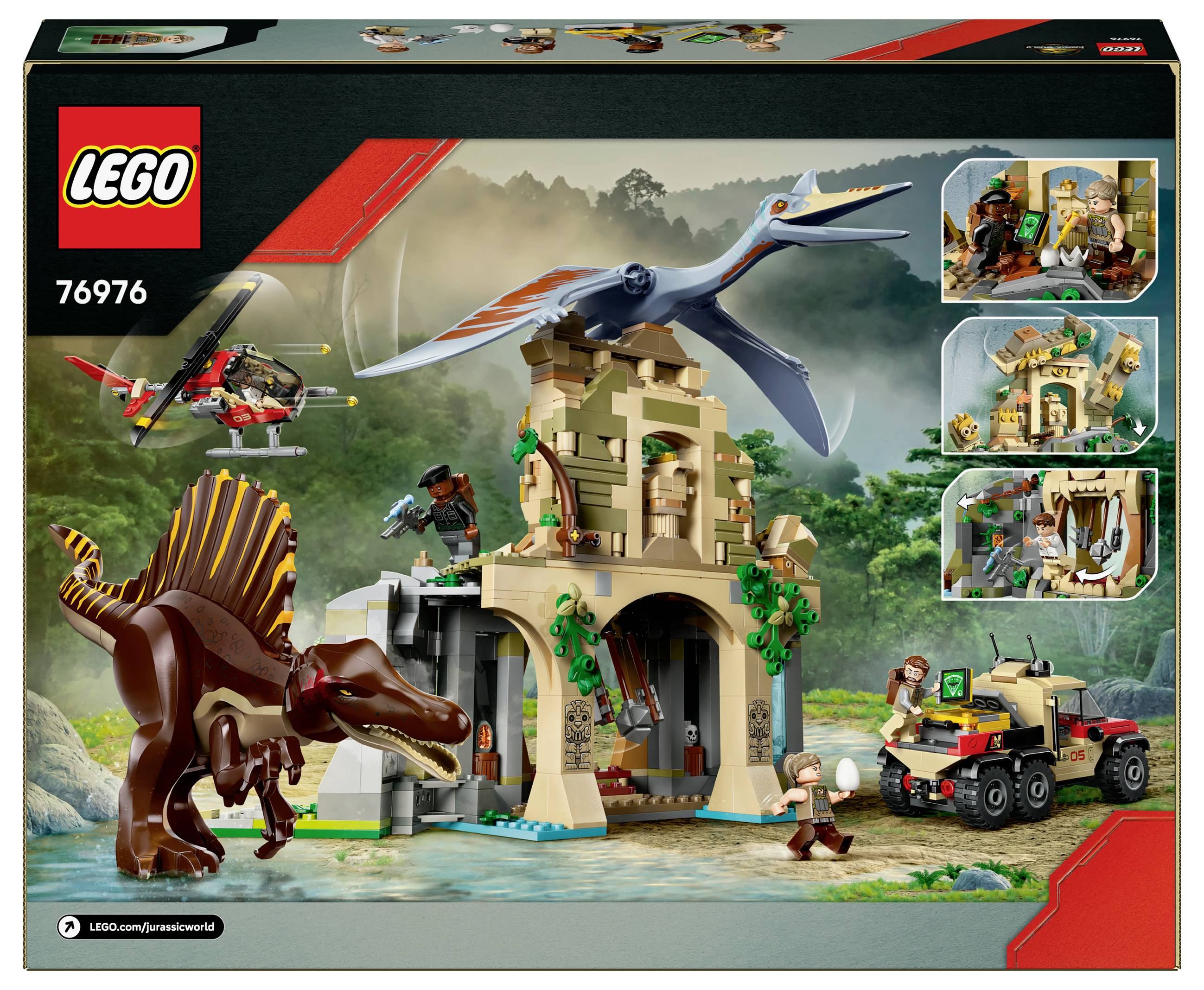 76976 LEGO® JURASSIC WORLD™ Spinosaurier & Quetzalcoatlus : utilisation en hélicoptère