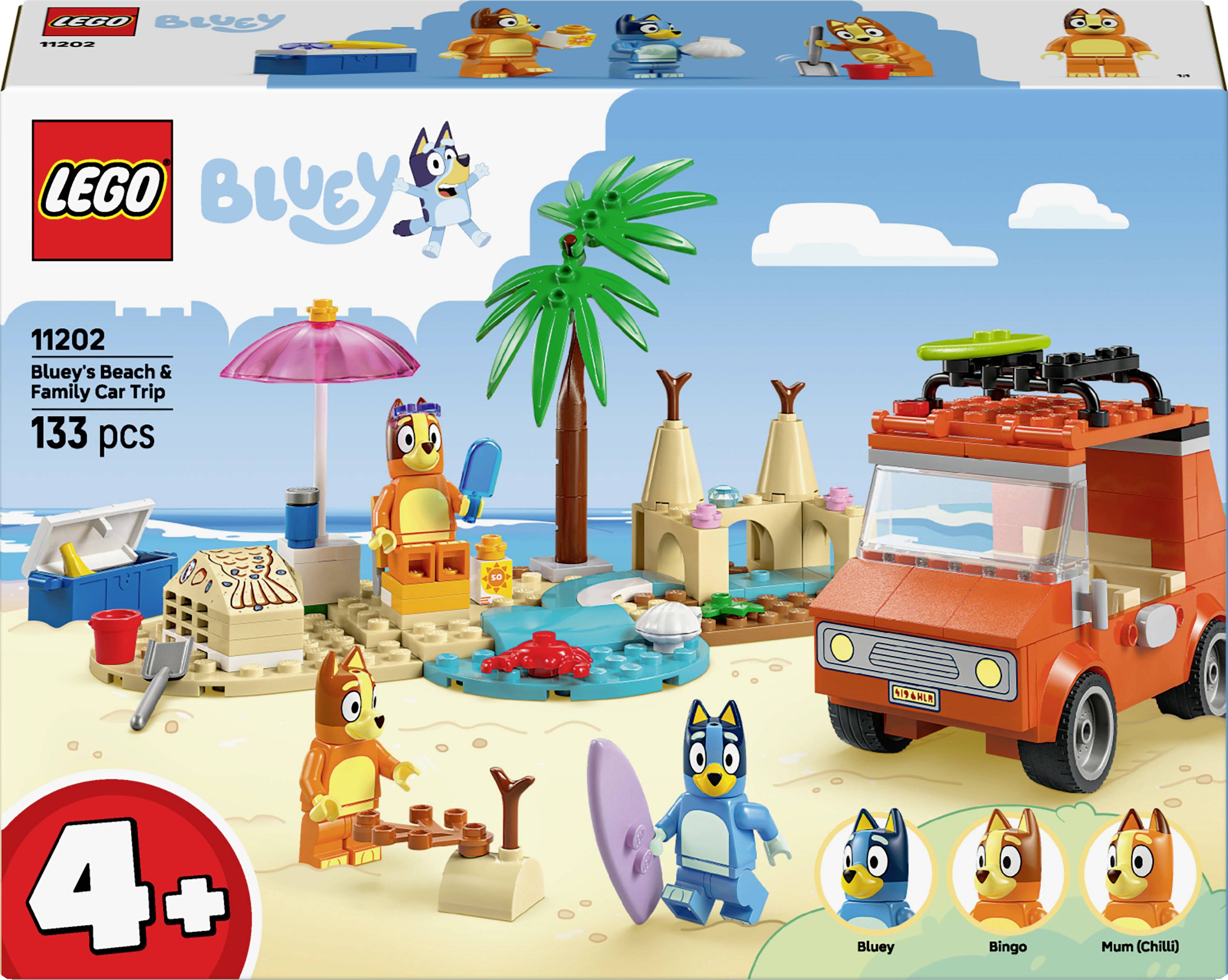 11202 LEGO® Bluey Excursion de plage de Blueys