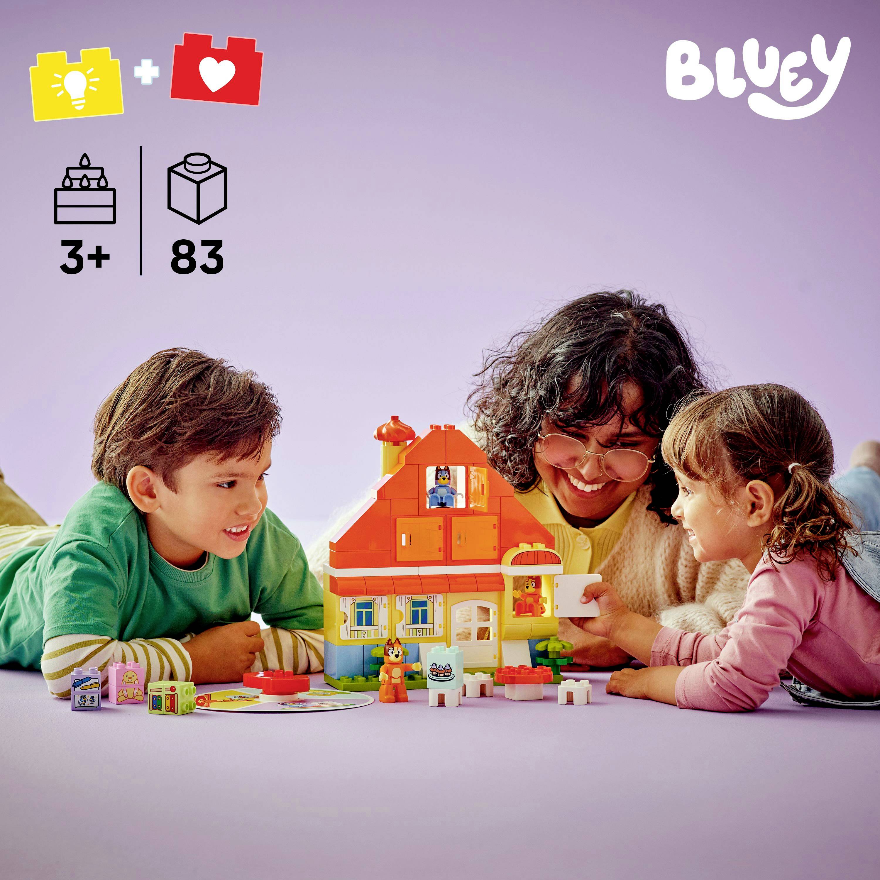 10459 LEGO® DUPLO Bluey Maison familiale de Blueys avec jeu de mémoire