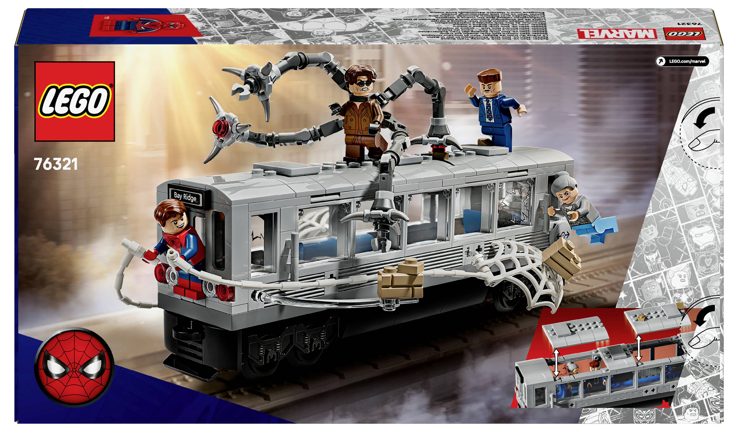 76321 LEGO® MARVEL SUPER HEROES Spider-Man vs Doc Ock: Showdown dans le métro