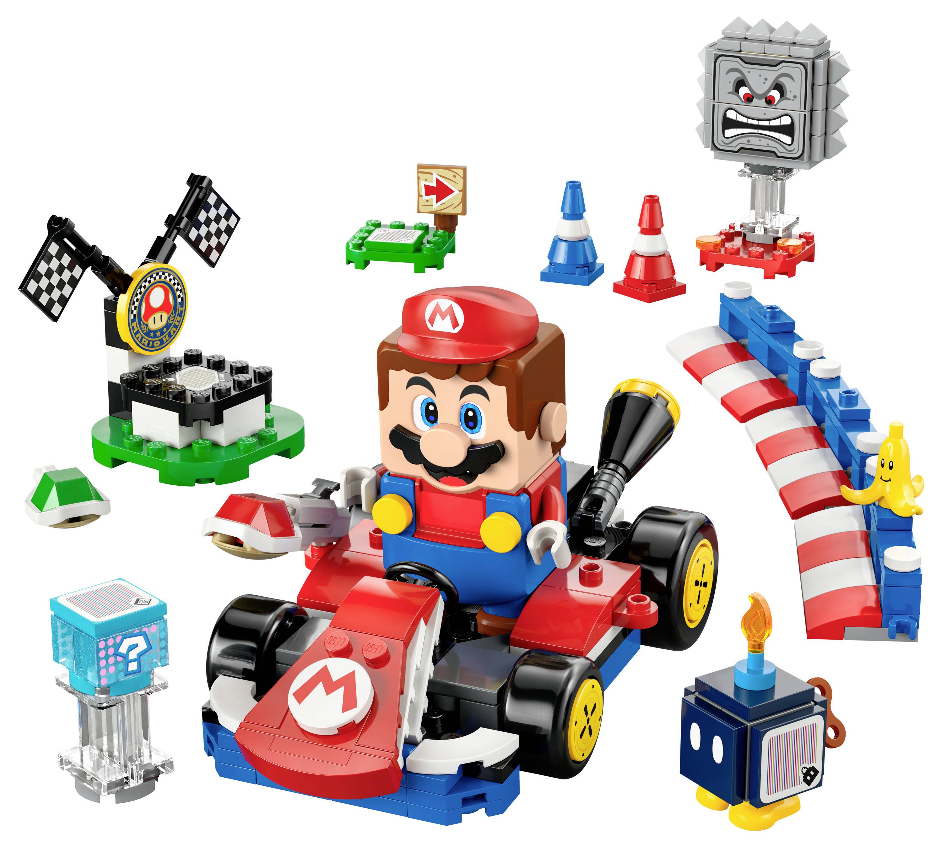 72043 LEGO® Super Mario™ Mario Kart™ – LEGO® Mario™ interactif et kart standard