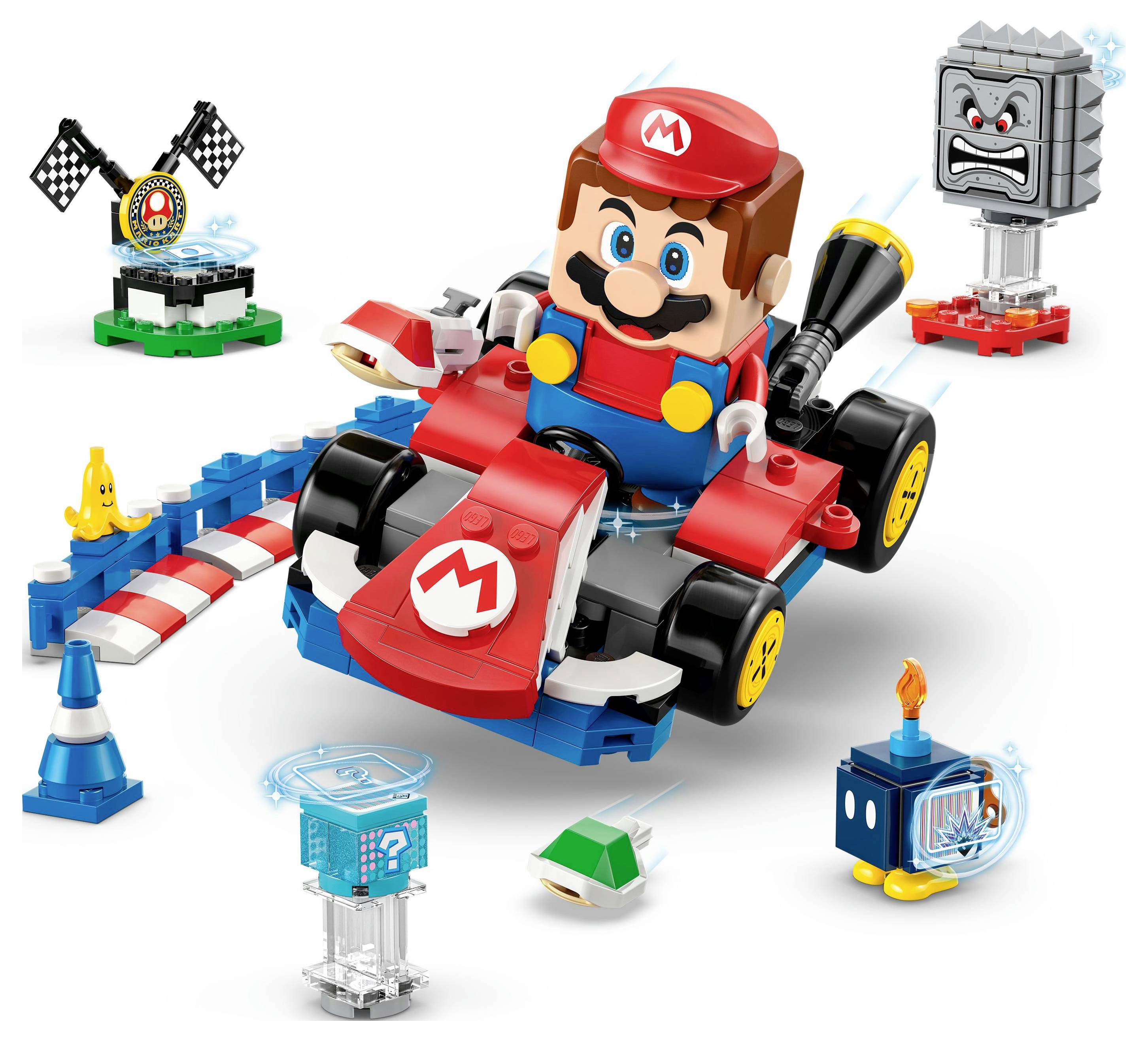 72043 LEGO® Super Mario™ Mario Kart™ – LEGO® Mario™ interactif et kart standard