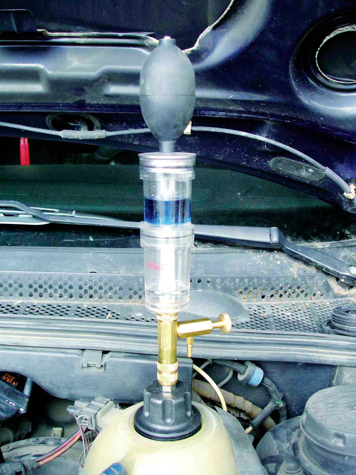 Kit de test de radiateur5 pièces, dans la mallette Kunzer 7KTS05.1