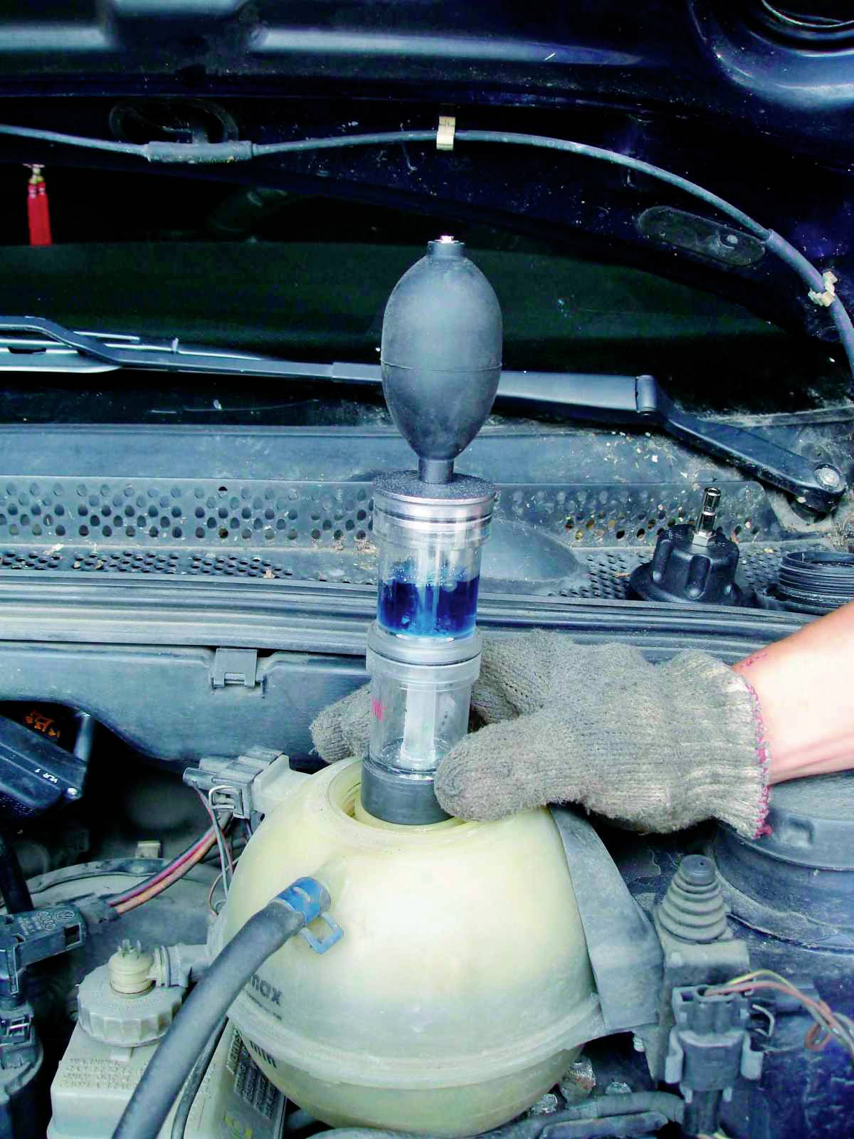 Kit de test de radiateur5 pièces, dans la mallette Kunzer 7KTS05.1