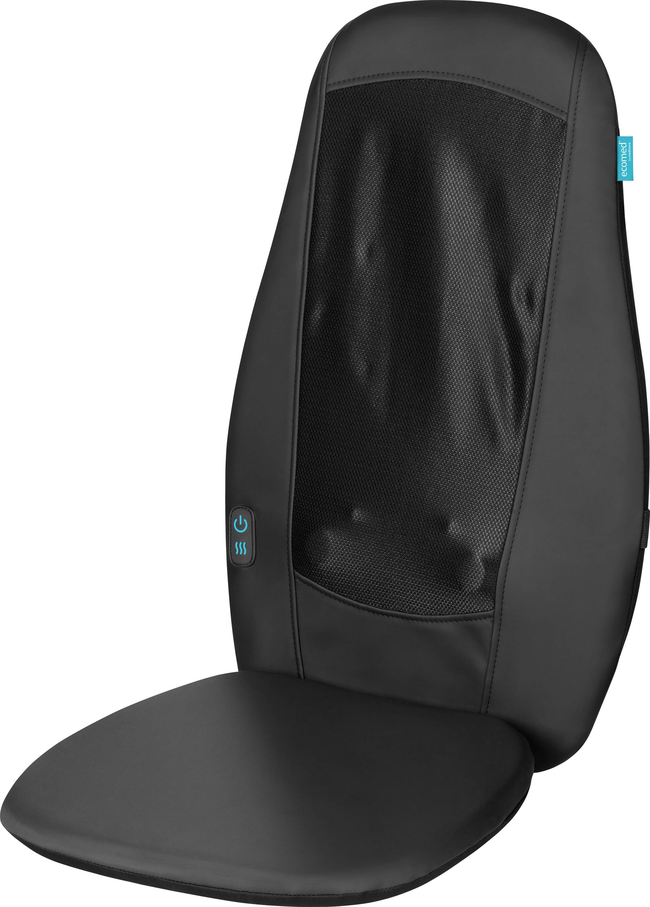 Ecomed MC-15E Housse de siège massante 15 W noir
