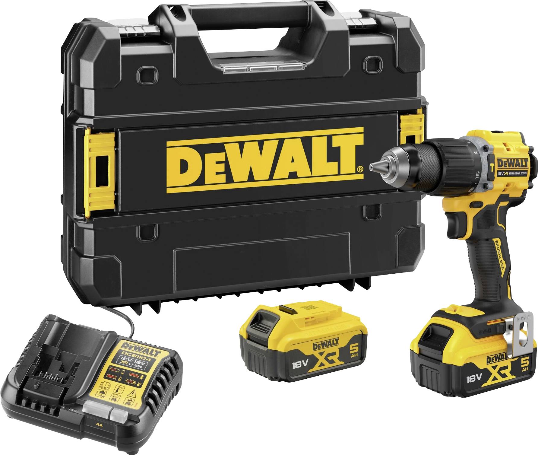 DEWALT DCD799P2T-QW 2 vitesses-Perceuse-visseuse à percussion sans fil + 2 batteries, + chargeur, + mallette