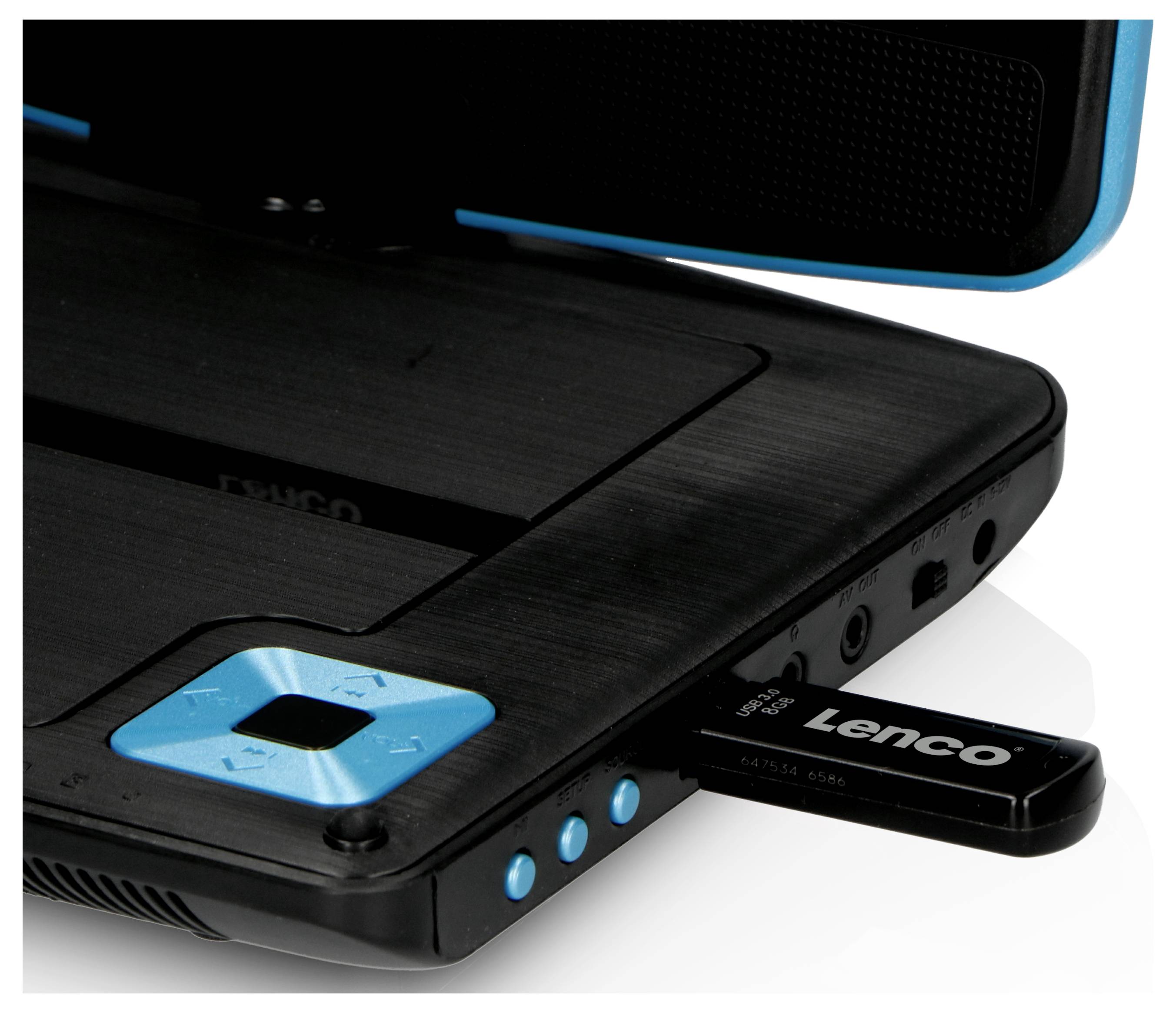 Lenco DVP-910BU Téléviseur portable avec lecteur DVD