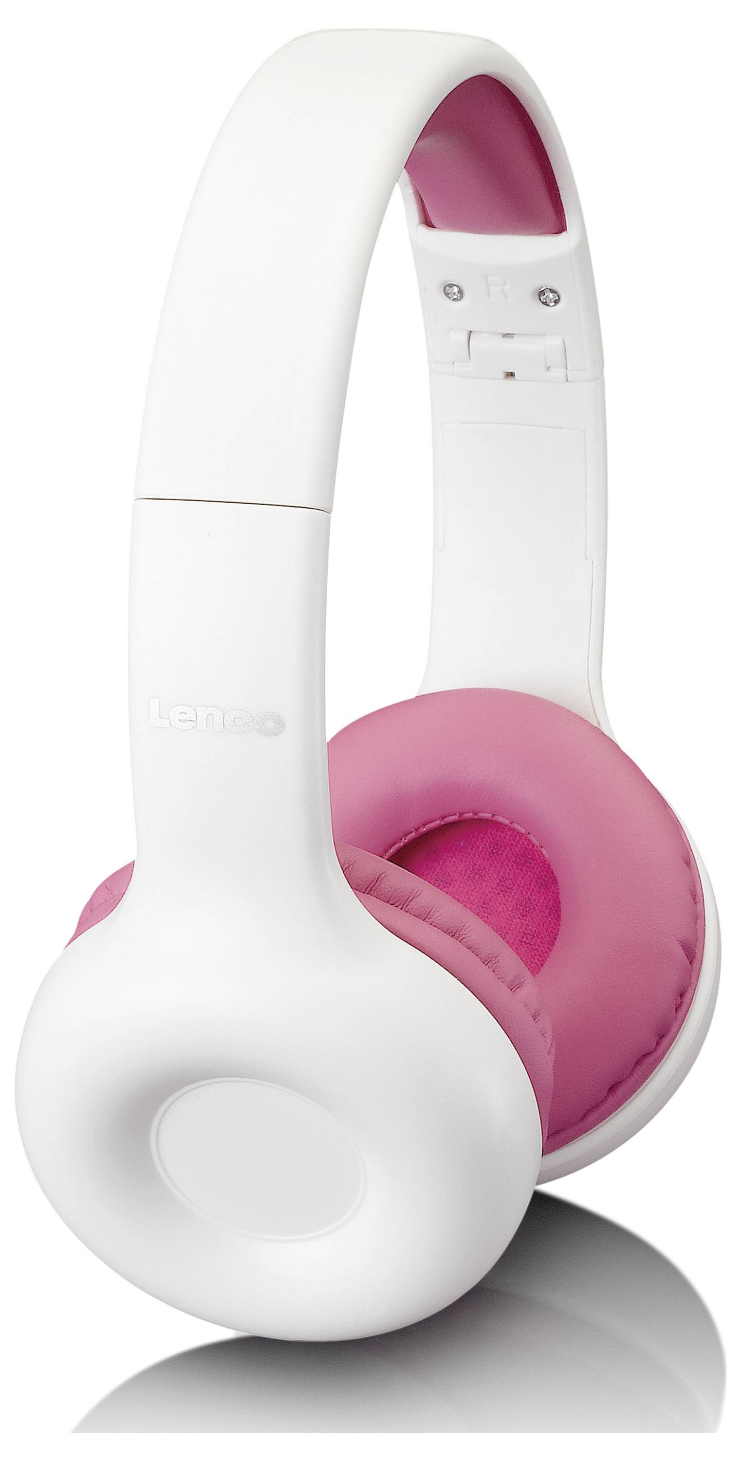 Lenco HP-010BU Kopfhörer für Kinder, Pink Casque supra-auriculaire