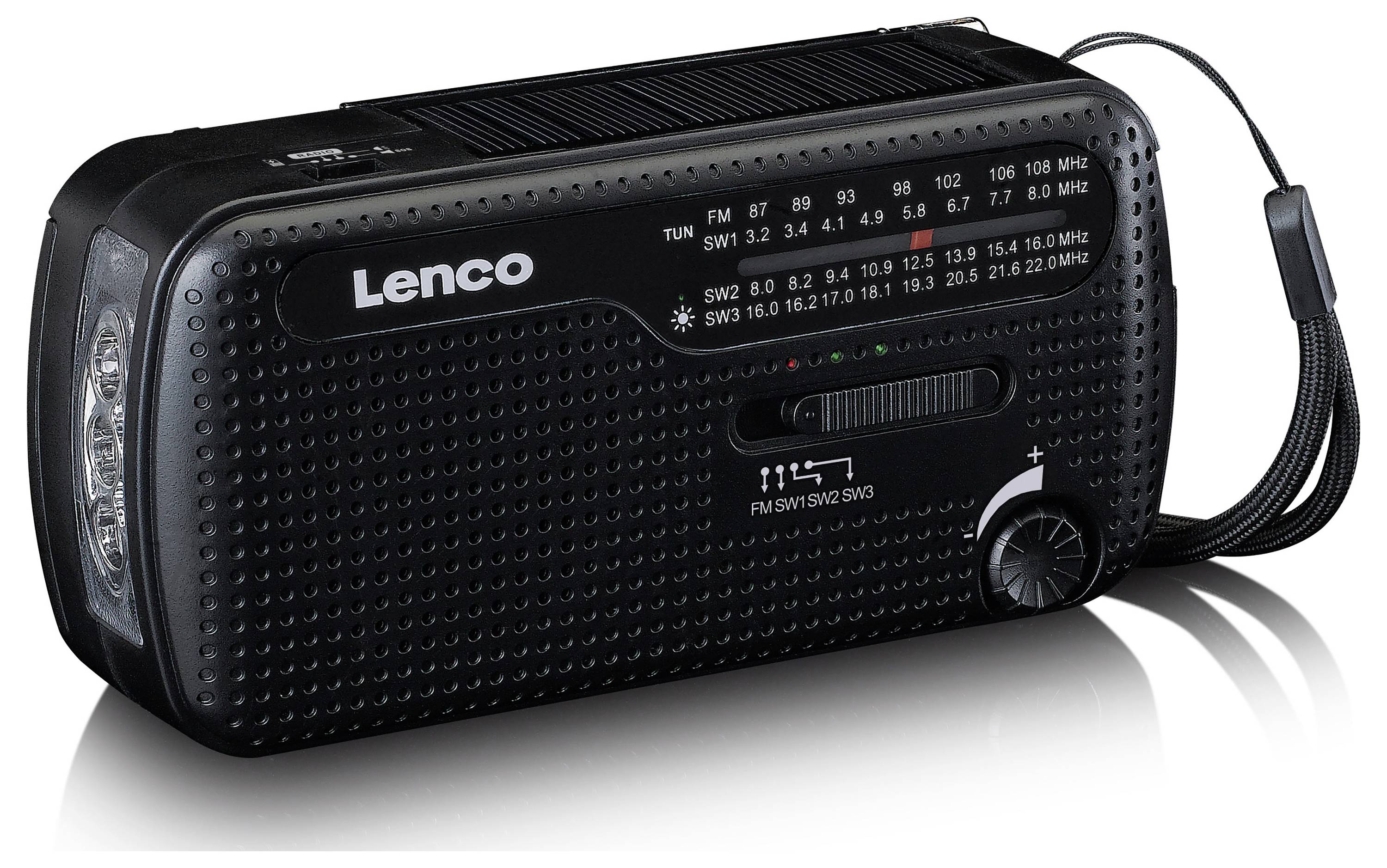 Lenco MCR-113BK Radio d'urgence noir