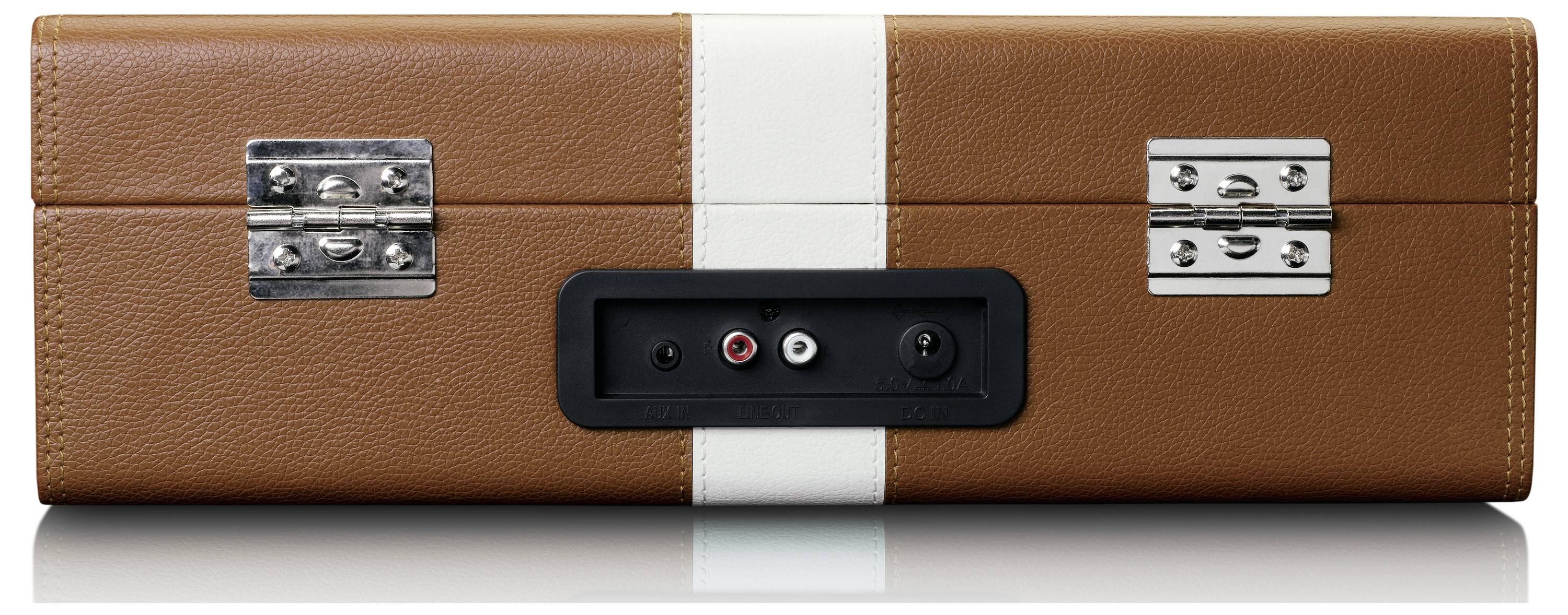 Lenco TT-120BNWH Platine brun-blanc