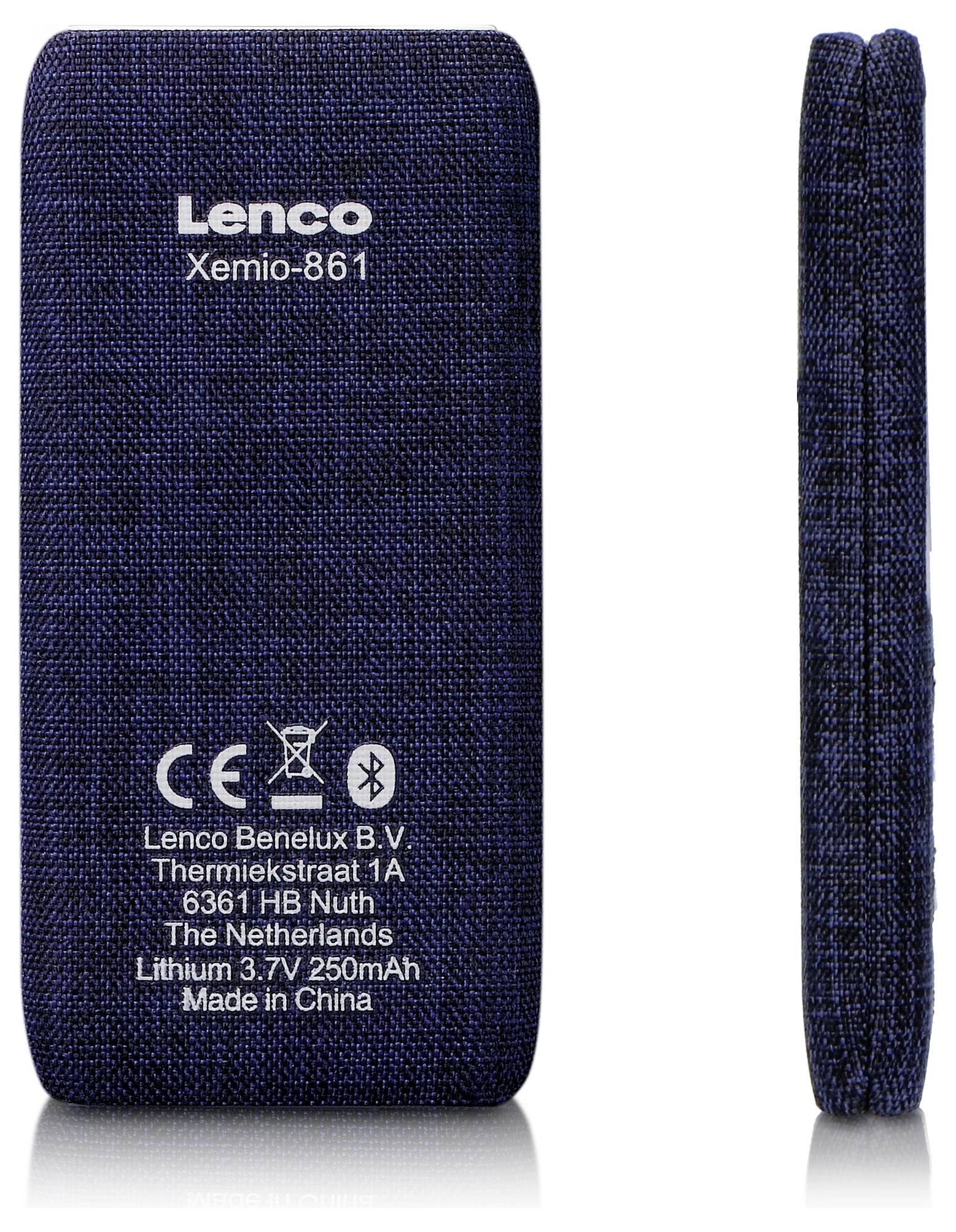Lecteur CD portable Lenco Xemio-861BU bleu