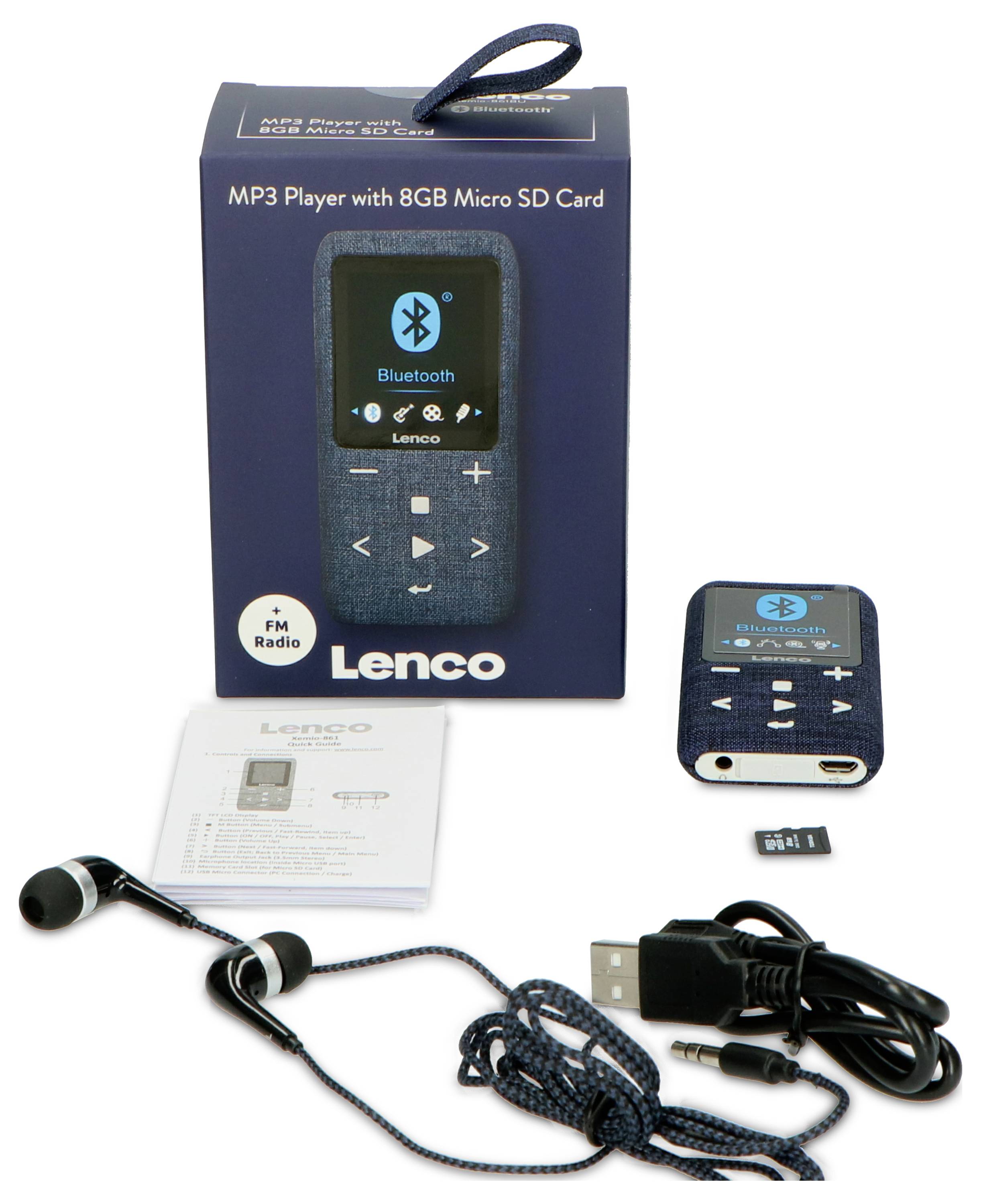 Lecteur CD portable Lenco Xemio-861BU bleu