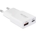 VOLTCRAFT UC-1C1A25W01 Chargeur USB 25 W 1x USB-A, 1x USB-C® Fast Charge, Power Delivery 3.0 blanc GaN VOLTCRAFT UC-1C1A25W01 Chargeur USB 25 W 1x USB-A, 1x USB-C® Fast Charge, Power Delivery 3.0 blanc GaN