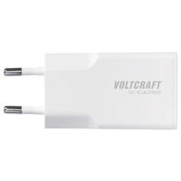 VOLTCRAFT UC-1C1A25W01 Chargeur USB 25 W 1x USB-A, 1x USB-C® Fast Charge, Power Delivery 3.0 blanc GaN VOLTCRAFT UC-1C1A25W01 Chargeur USB 25 W 1x USB-A, 1x USB-C® Fast Charge, Power Delivery 3.0 blanc GaN