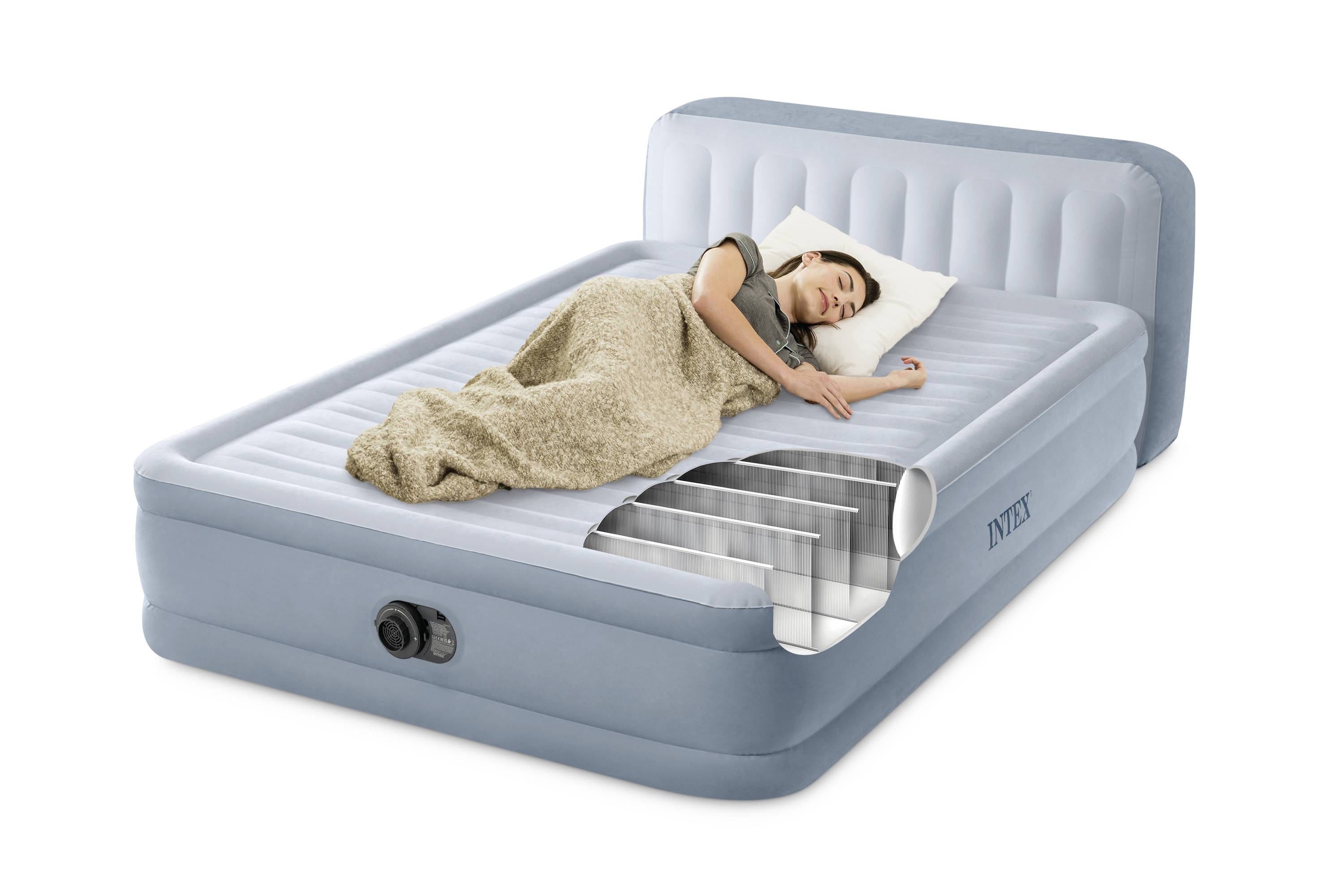 Intex 64450ND Matelas gonflable (L x l x H) 152 x 236 x 86 cm bleu