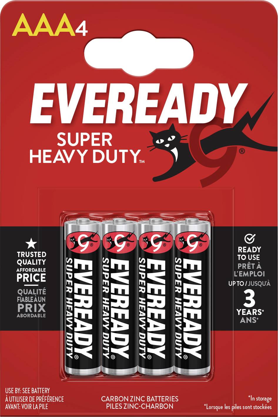 Eveready SHD Pile LR3 (AAA) carbone-zinc (saline) 1.5 V 4 pc(s)