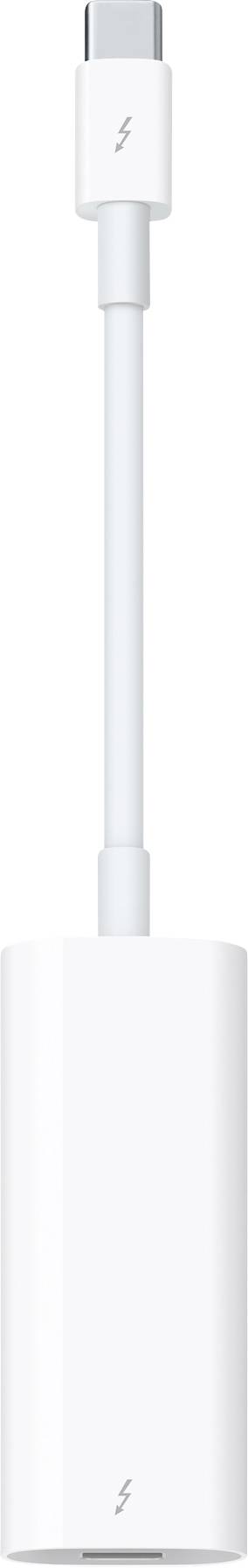 Un adaptateur blanc avec une fiche USB-C en haut et un autre connecteur en bas, souvent utilisé pour les extensions de connexion.