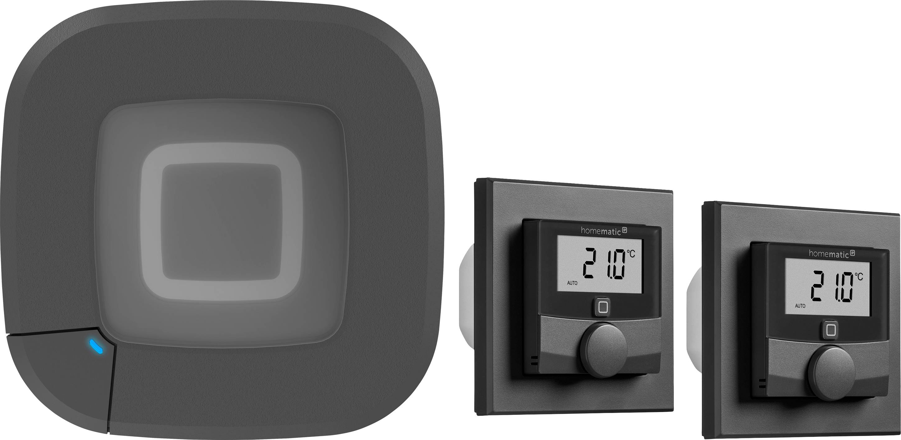 Homematic IP sans fil Kit de démarrage plancher chauffant connecté pour 2 pièces HmIP-HAP2-A+HmIP-BWTH-A