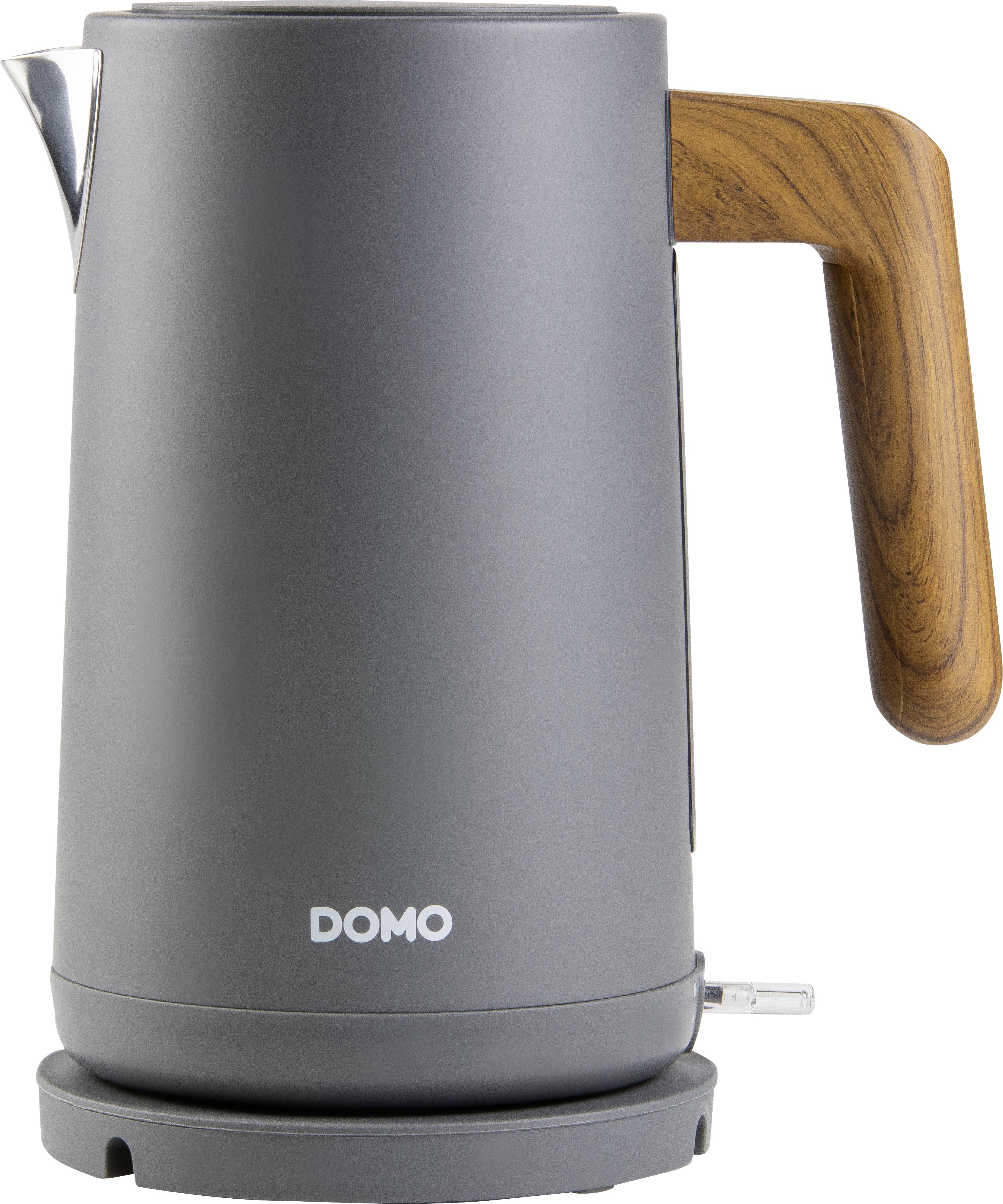 DOMO WASSERKOCHER Bouilloire gris mat Contenance: 1.7 l