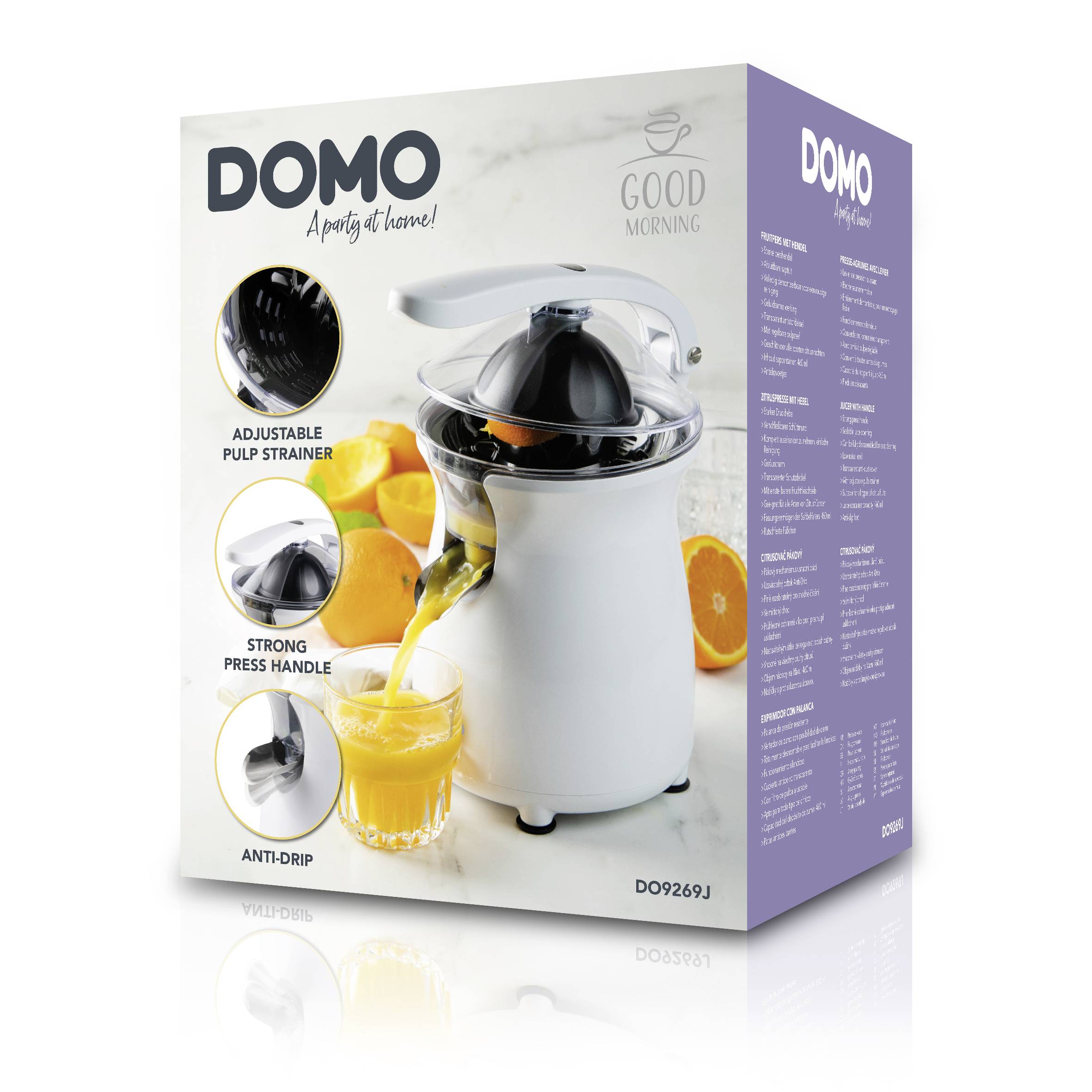 DOMO Presse-agrumes ZITRUSPRESSE MIT HEBEL 160 W
