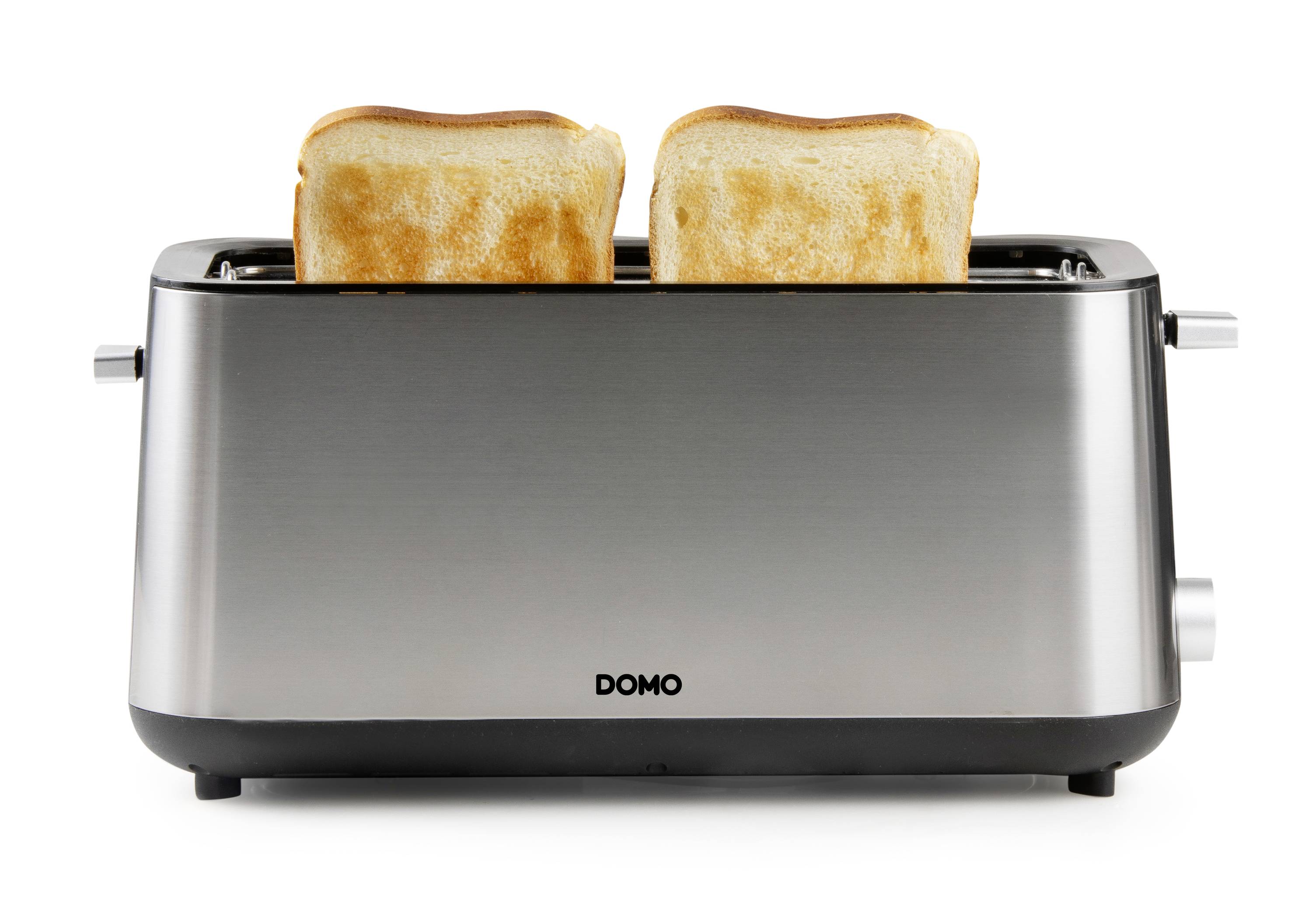 DOMO TOASTER 2 Schlitze für 4 Toasts Grille-pain