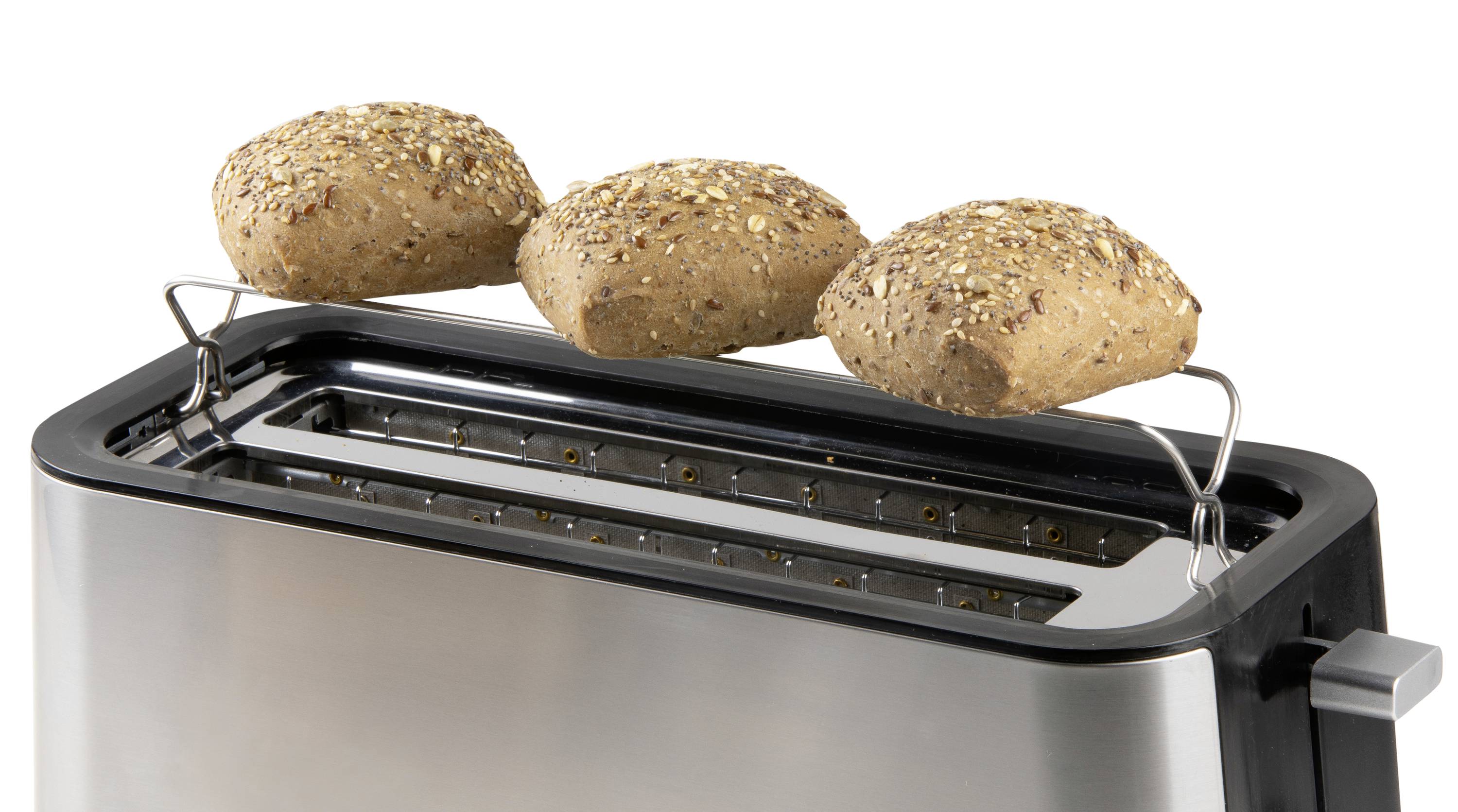 DOMO TOASTER 2 Schlitze für 4 Toasts Grille-pain