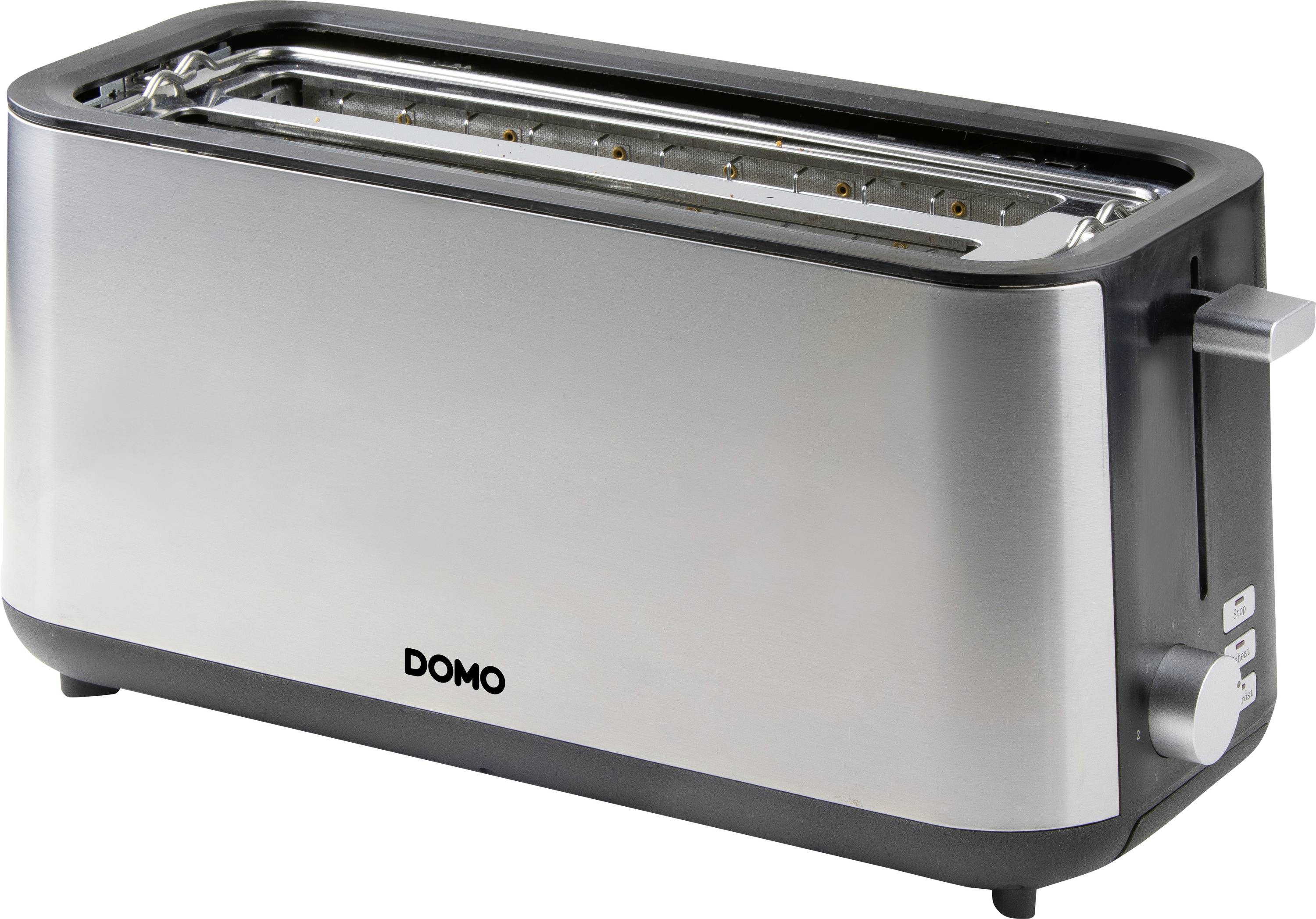 DOMO TOASTER 2 Schlitze für 4 Toasts Grille-pain