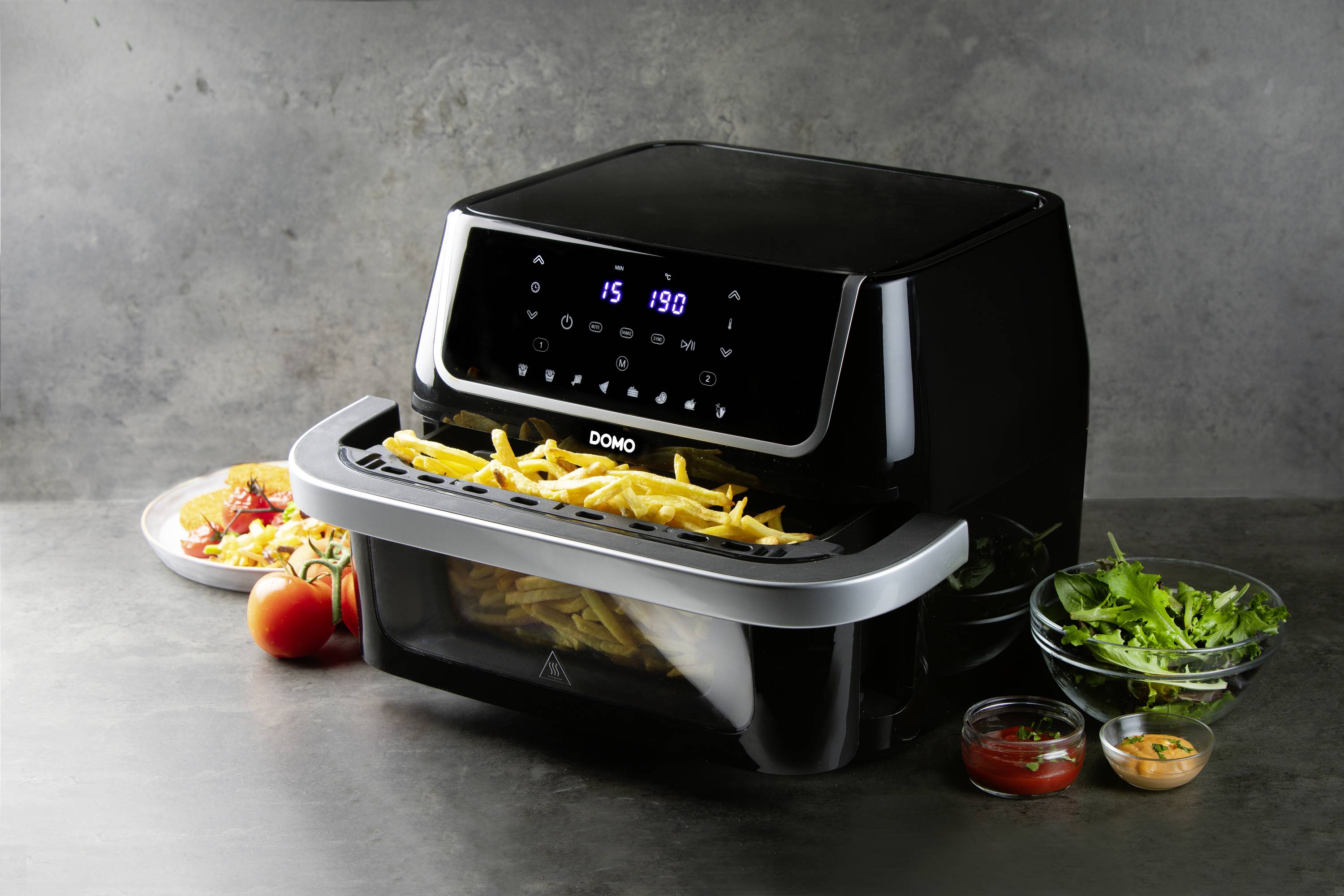 DOMO Heißluft-Fritteuse 10L Friteuse 10 l