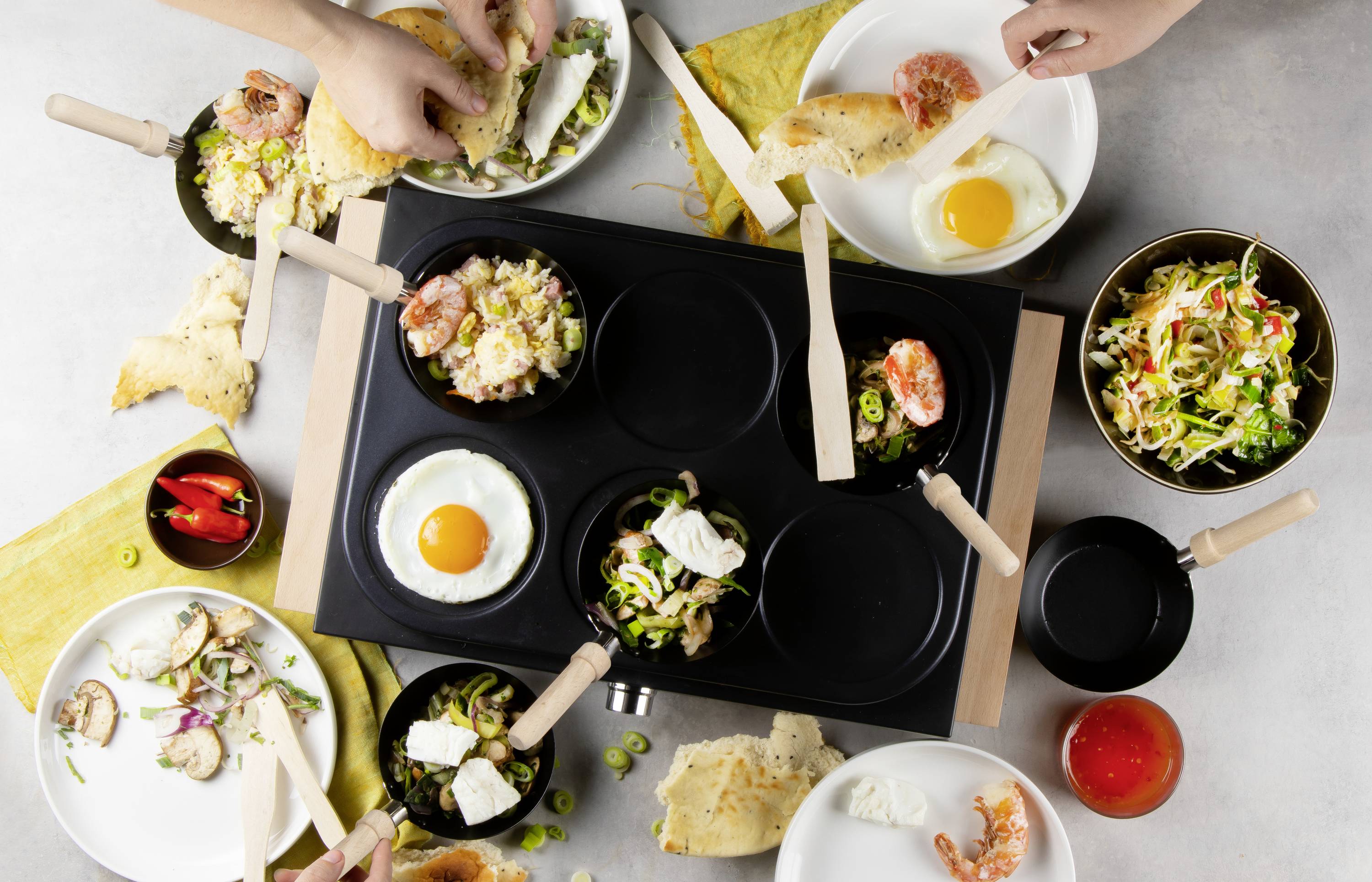 DOMO WOK PARTY SET DO8719W Wok