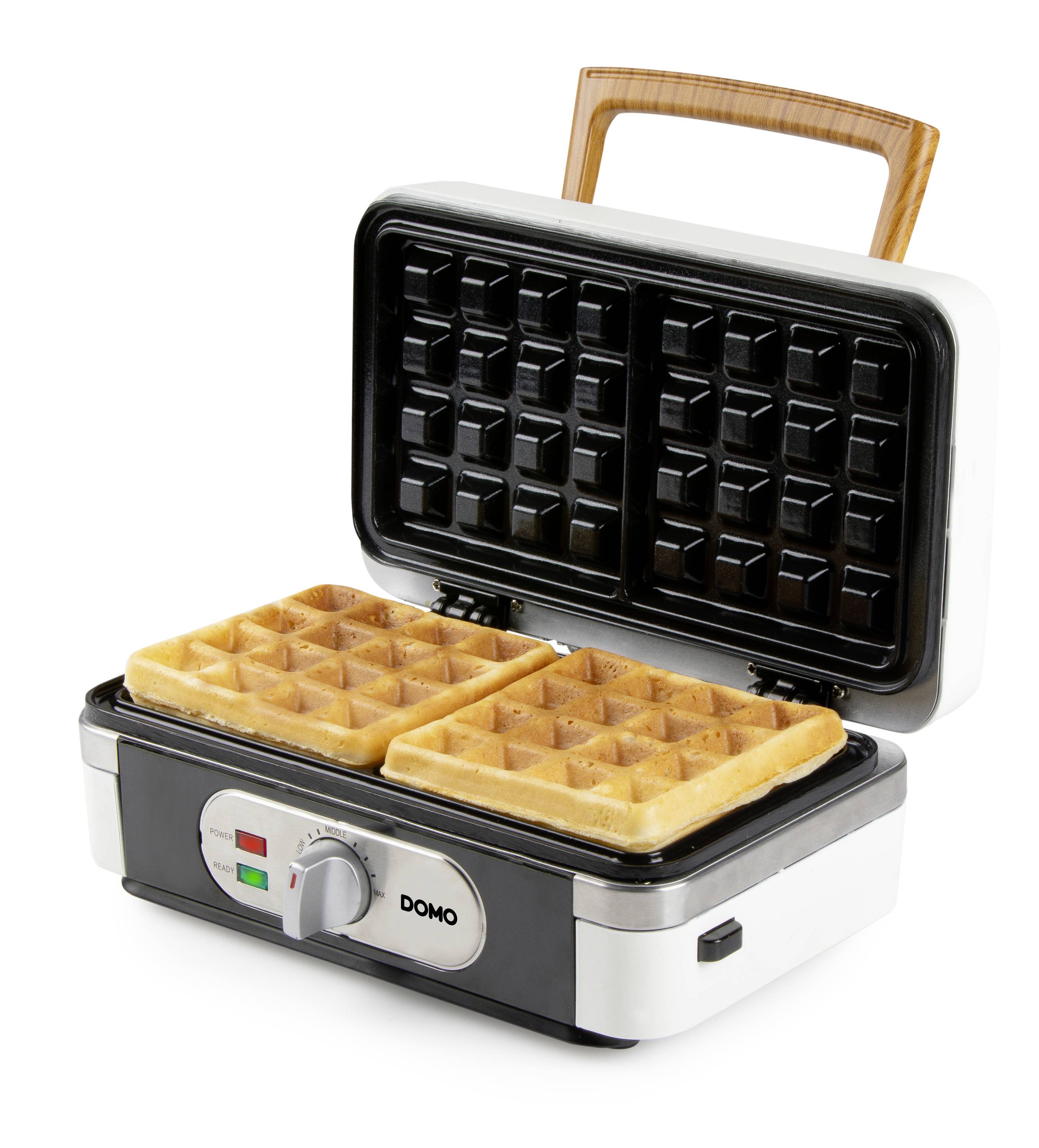 DOMO SANDWICH-WAFFEL-GRILL 3-IN-1 POWDER WHITE Machine à croque-monsieur blanc