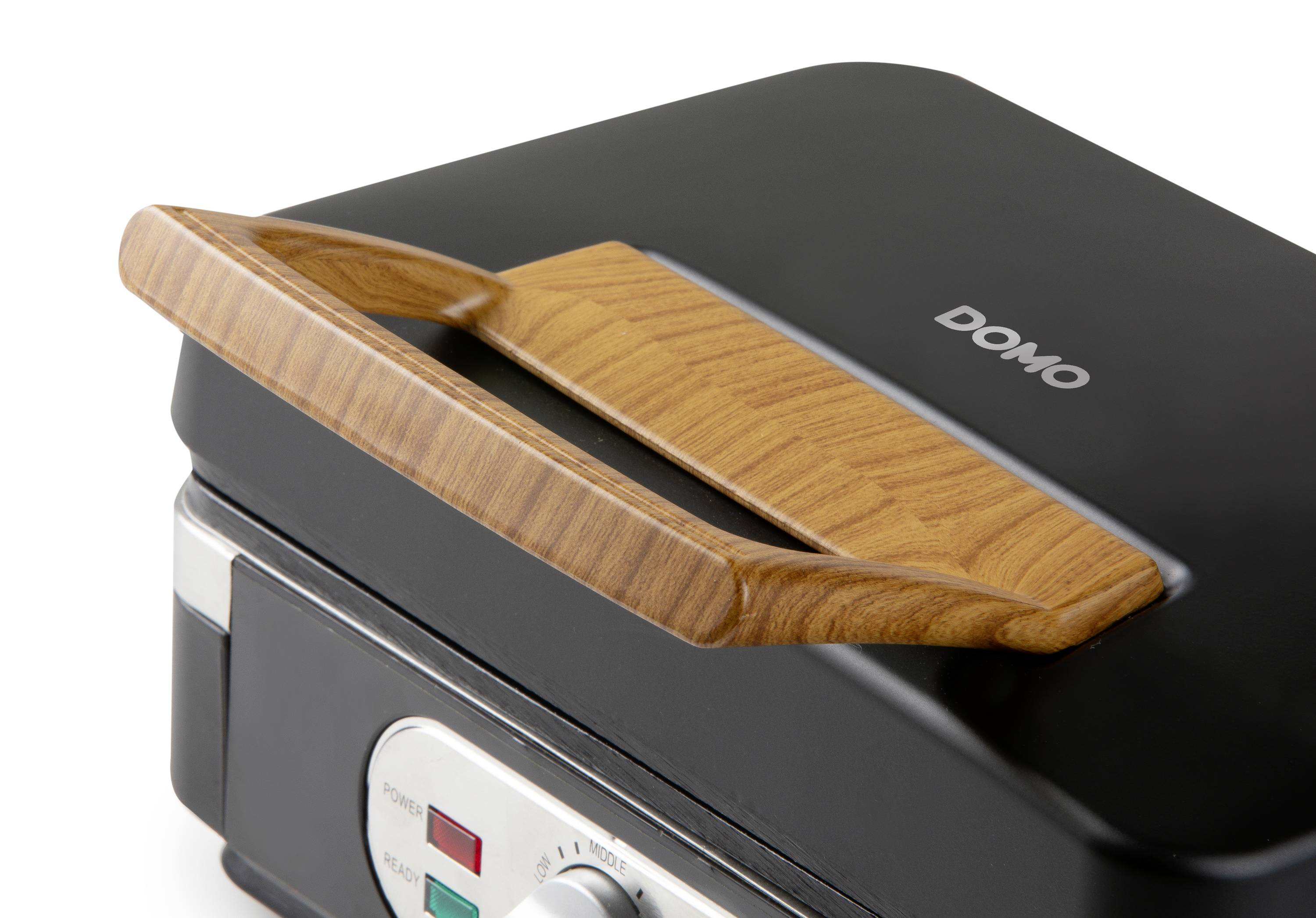 DOMO SANDWICH-WAFFEL-GRILL 3-IN-1 INKY BLACK Machine à croque-monsieur noir