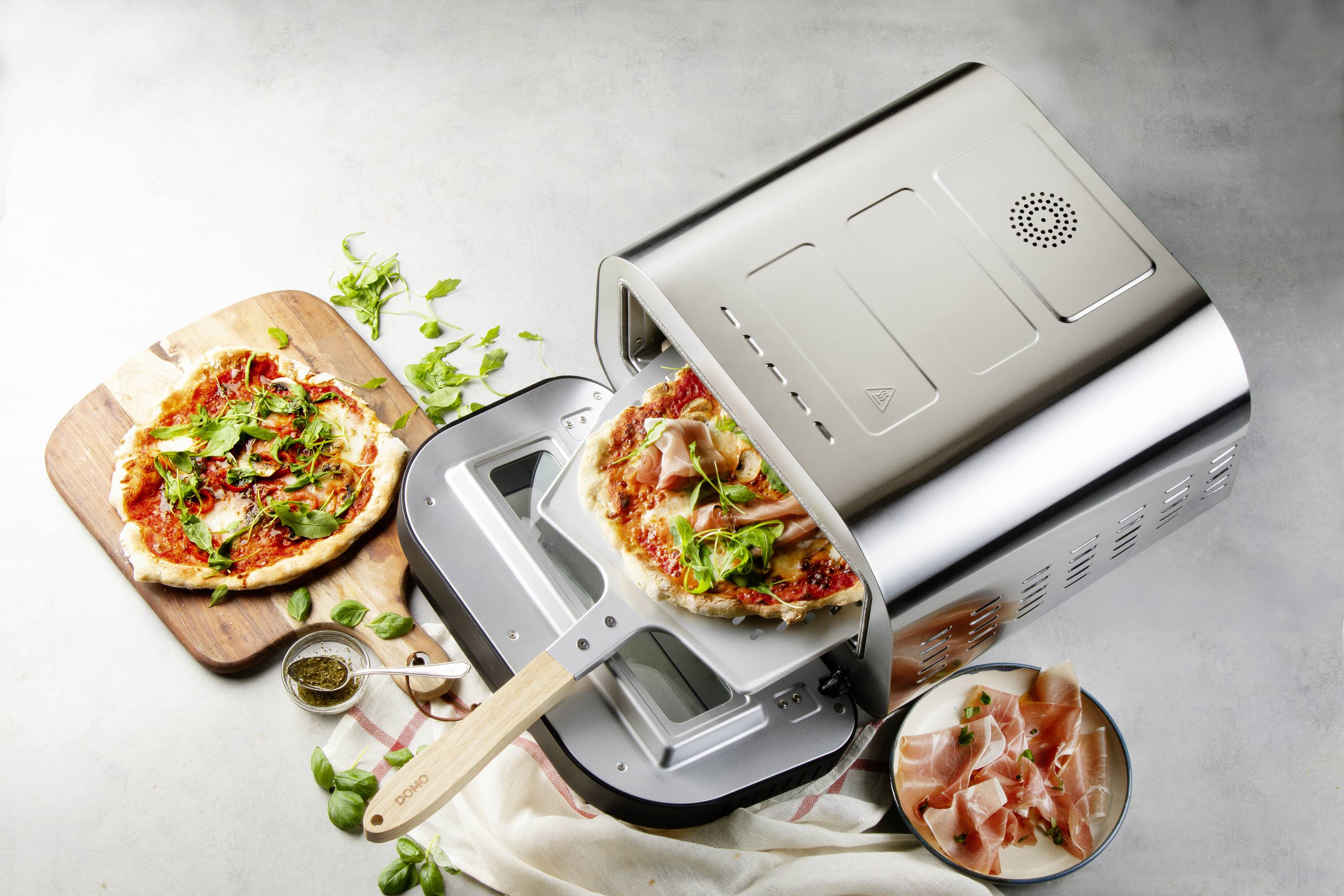 DOMO ELEKTRISCHER PIZZAOFEN “PIZZA GENIUS” Four à pizza