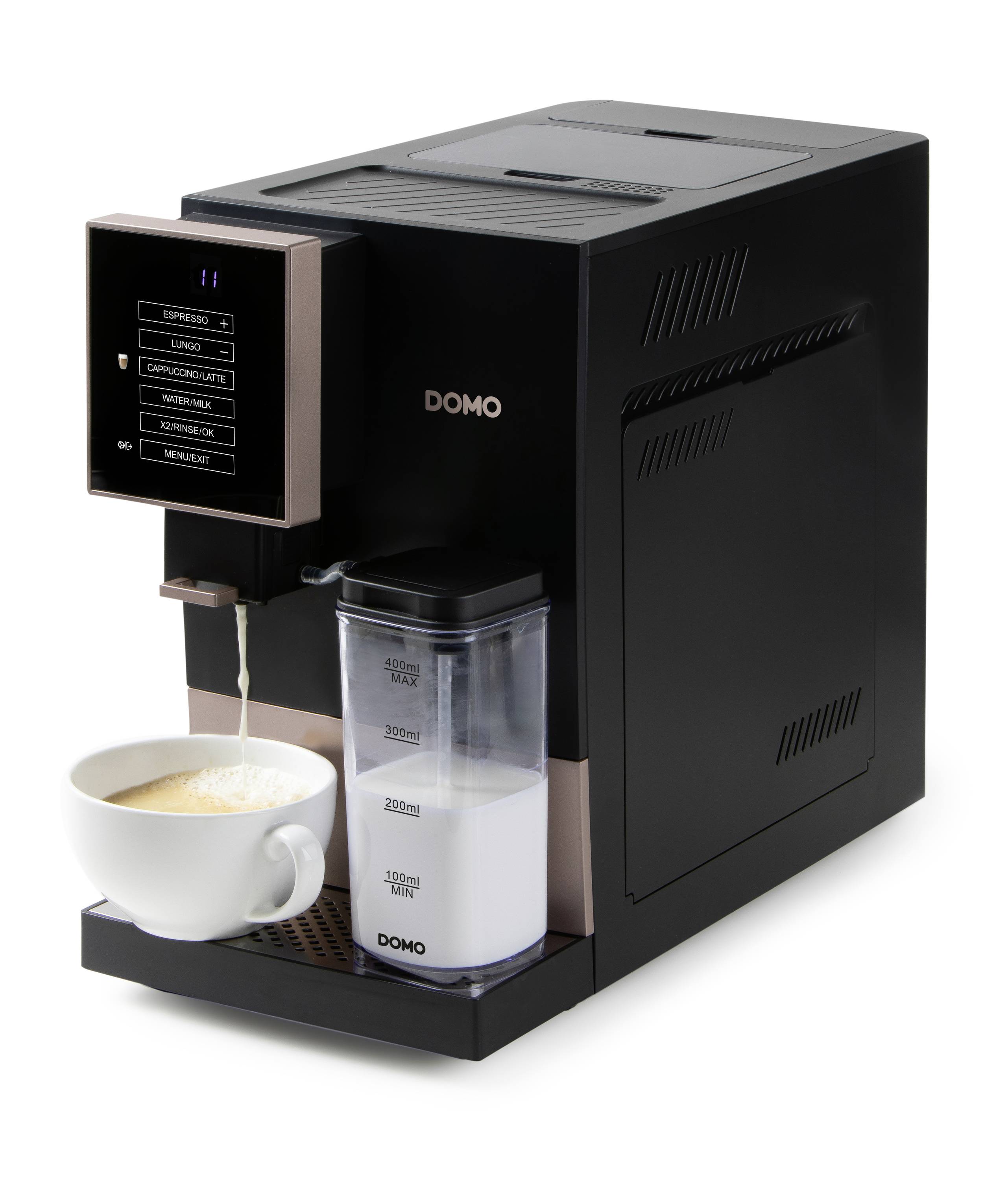 DOMO VOLLAUTOMATISCHE ESPRESSO-MASCHINE Machine à expresso