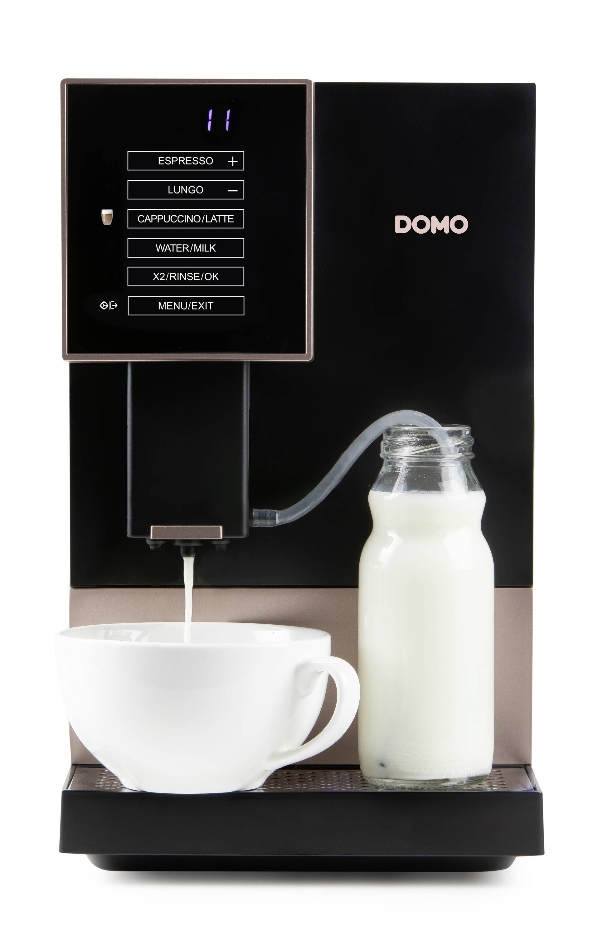 DOMO VOLLAUTOMATISCHE ESPRESSO-MASCHINE Machine à expresso