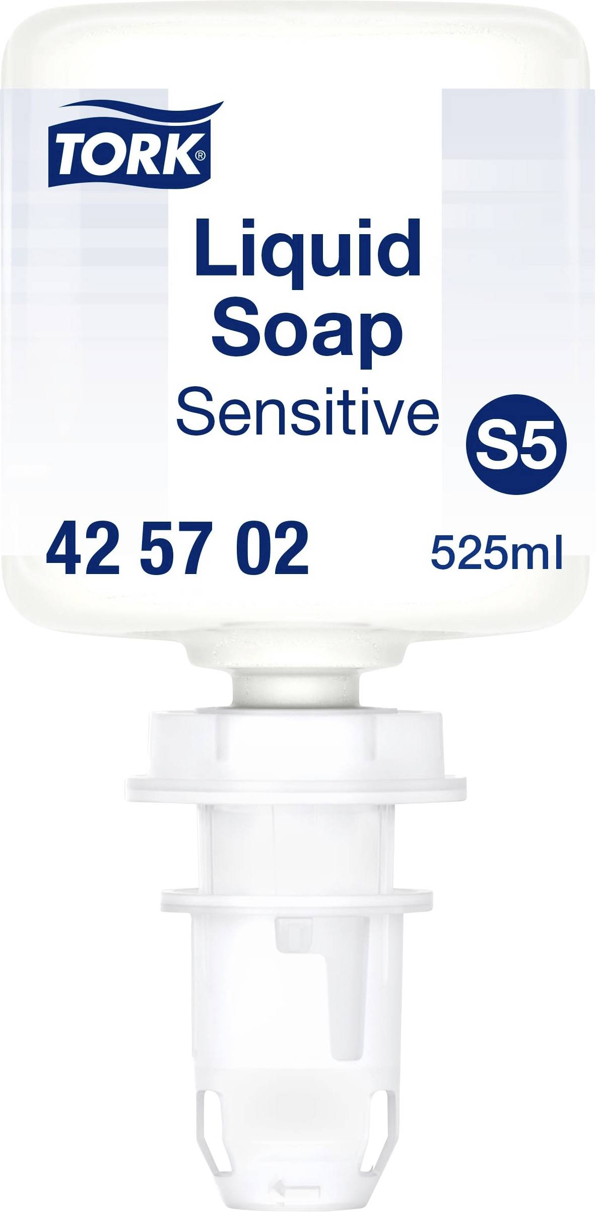 Tork Savon liquide 'Sensitive', flacon de 525 ml, image du produit.