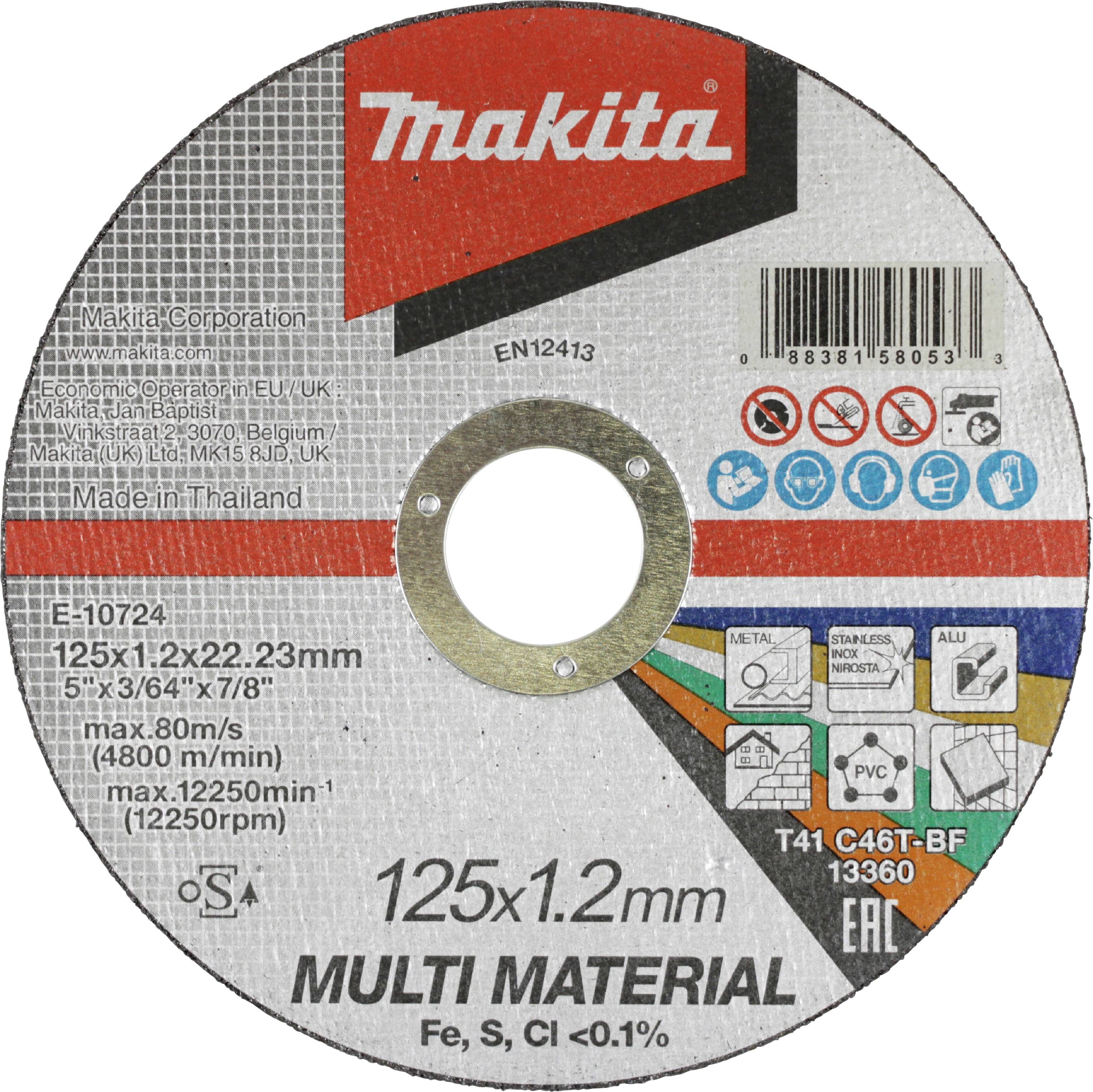 Makita Trennscheibe E-10724 Disque à tronçonner