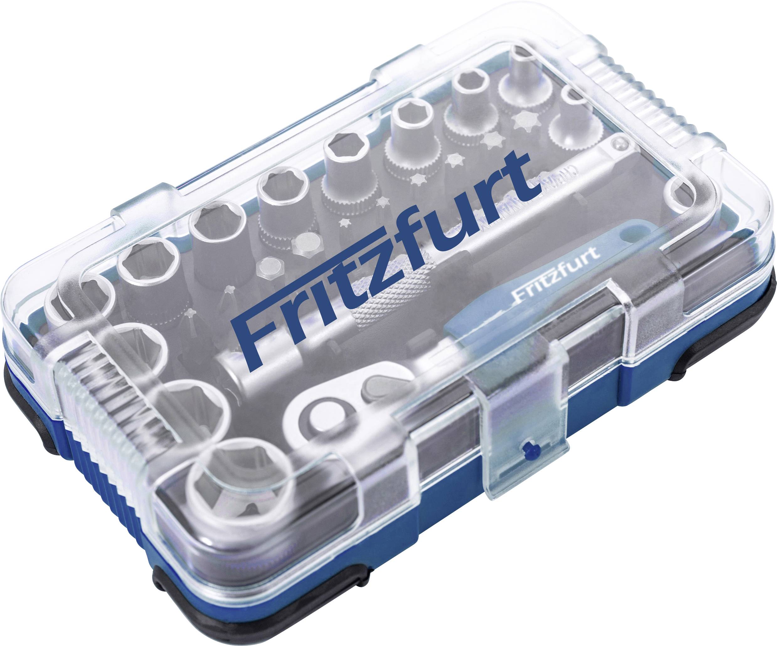 FRITZFURT Jeu de clés à douille métrique 1/4" (6.3 mm) 25 pièces 6100-3025