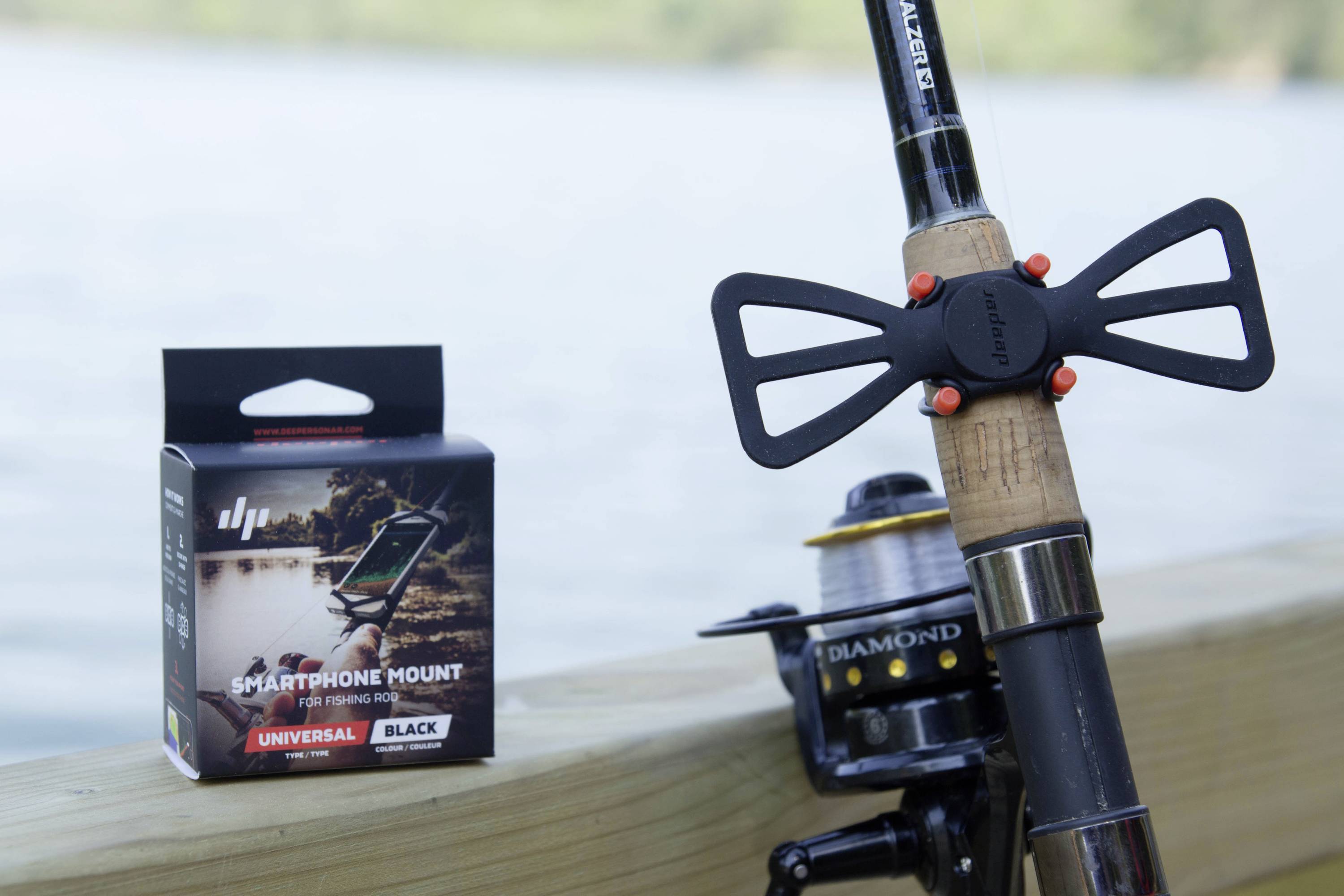 Deeper Smartphonehalterung Clip pour ceinture noir