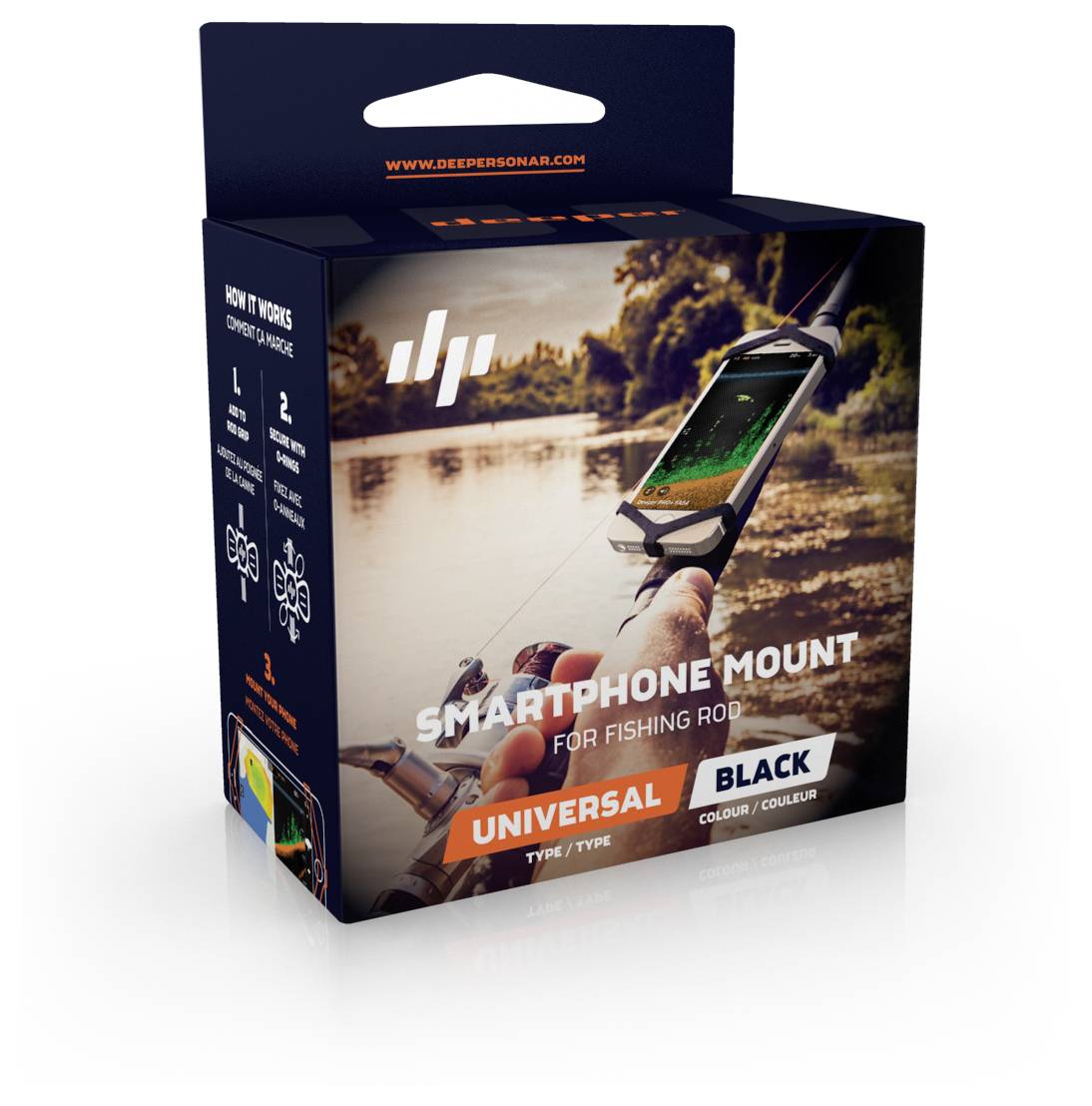 Deeper Smartphonehalterung Clip pour ceinture noir