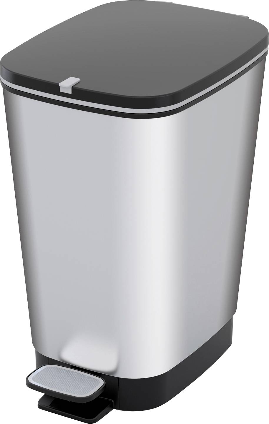 Curver CHIC BIN STYLE Abfallbehälter M [25L], silber 237544 Poubelle plastique argent 1 pc(s)